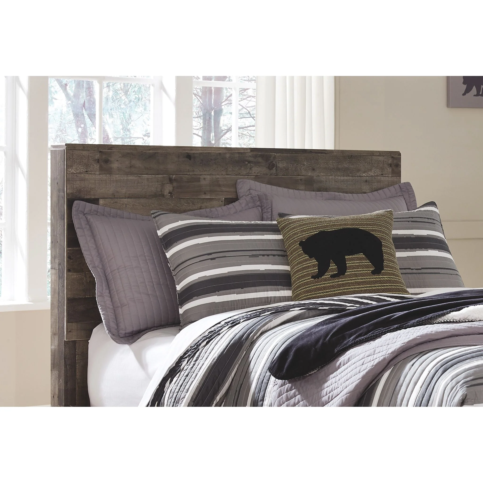 Derekson Panel Bed - Multi Gray - Image 13