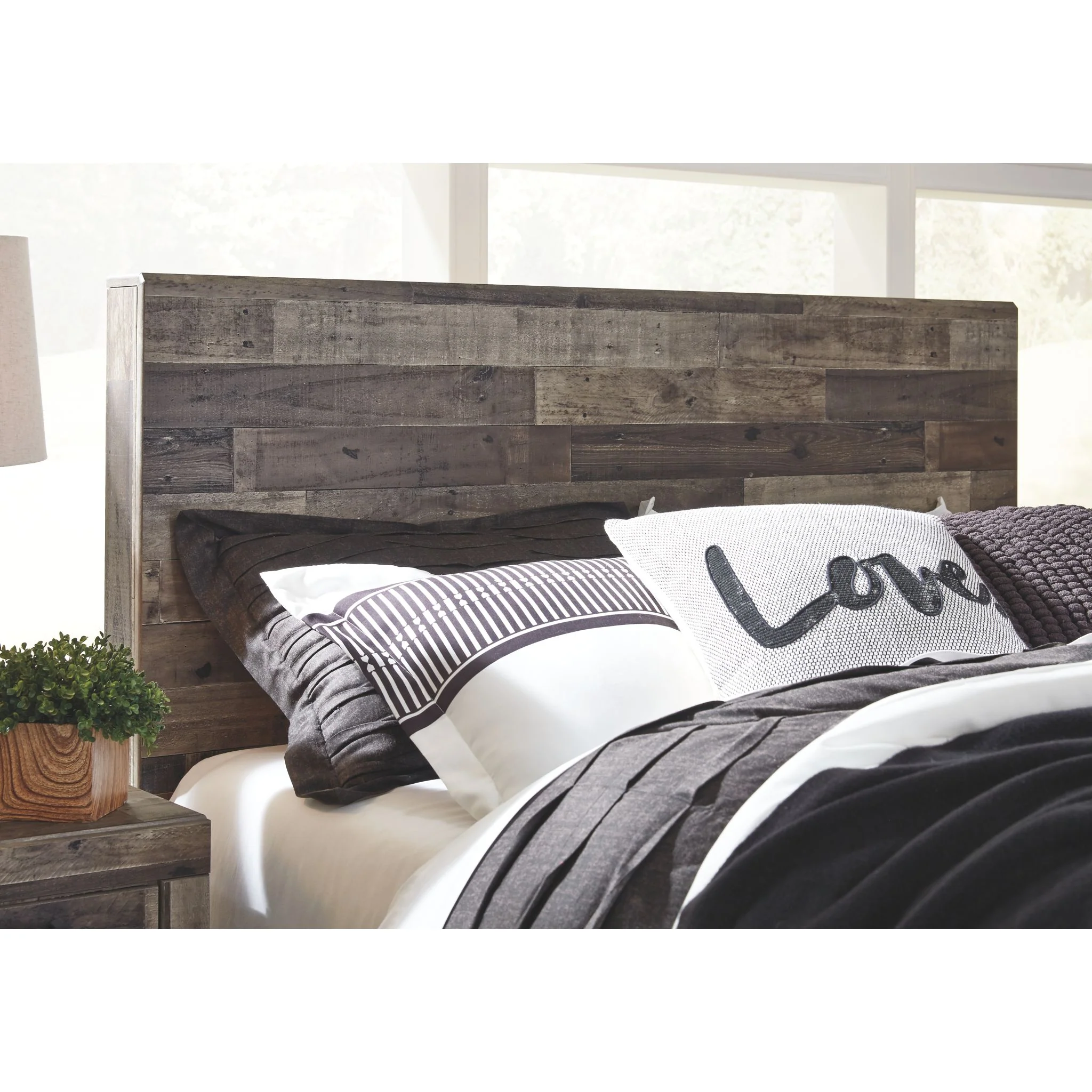 Derekson Panel Bed with Footboard Storage - Multi Gray - Image 10