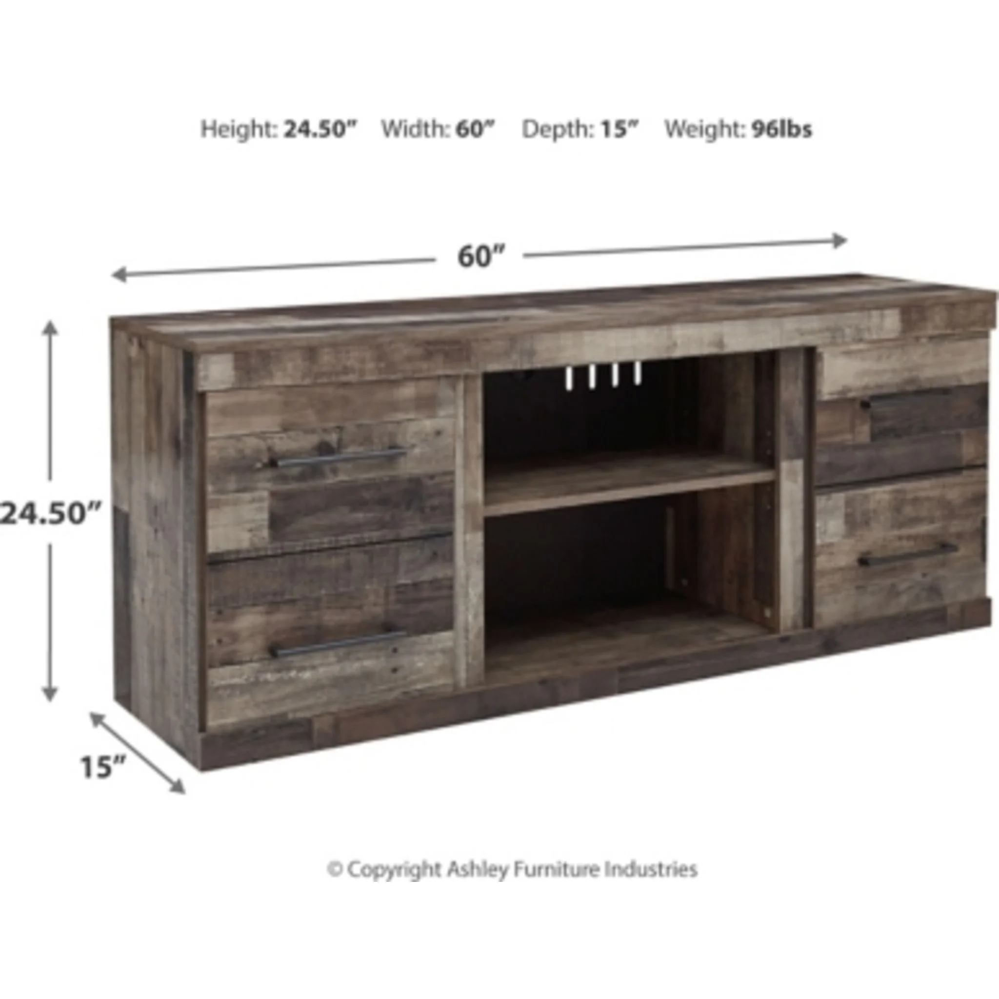Derekson TV Stand - Multi Gray - Image 3