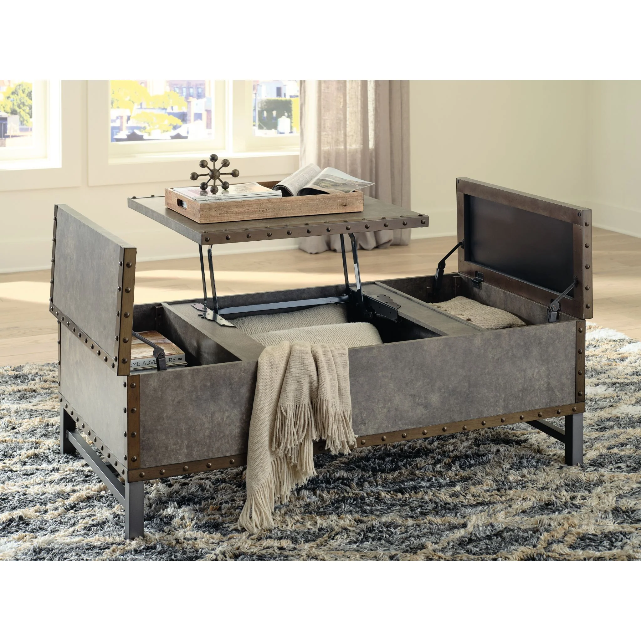 Derrylin Coffee Table - Brown - Image 6