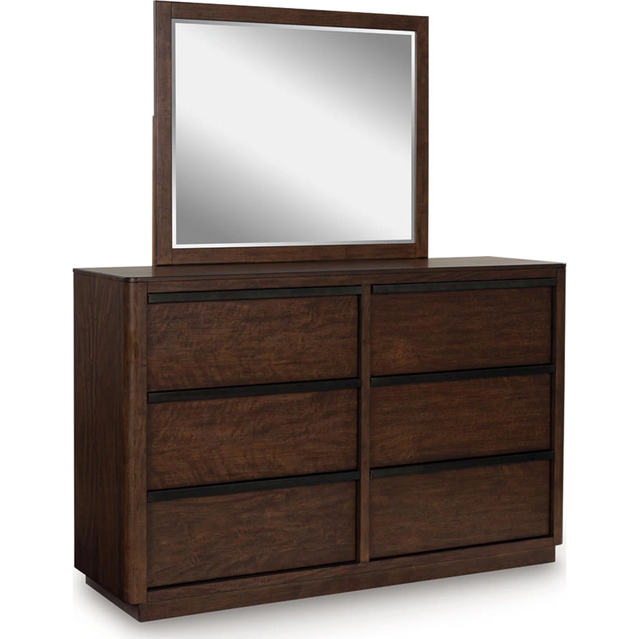 Dilenno 6 Piece King Canopy Bedroom - Dark Brown - Image 3