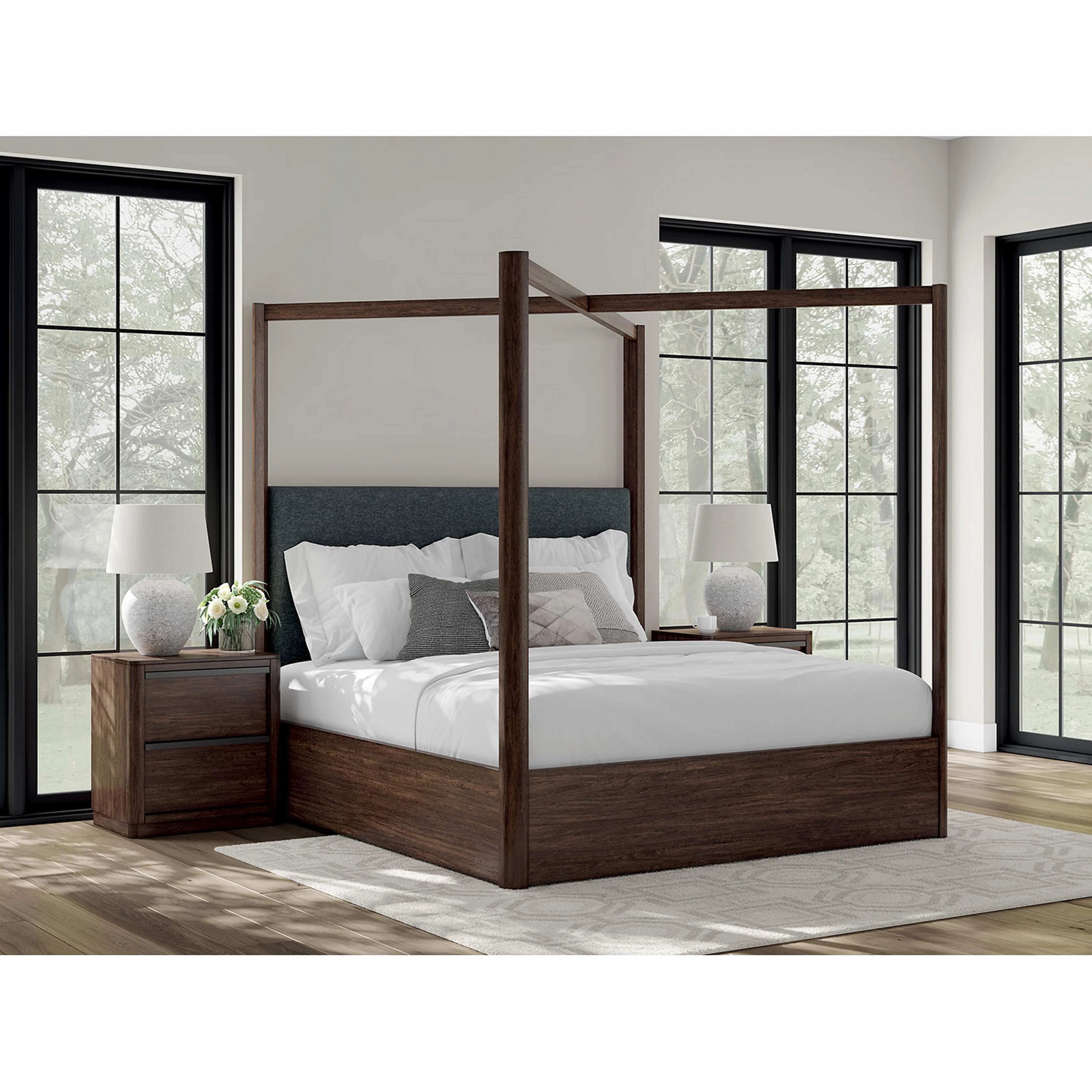 Dilenno Canopy Bed - Dark Brown - Image 14