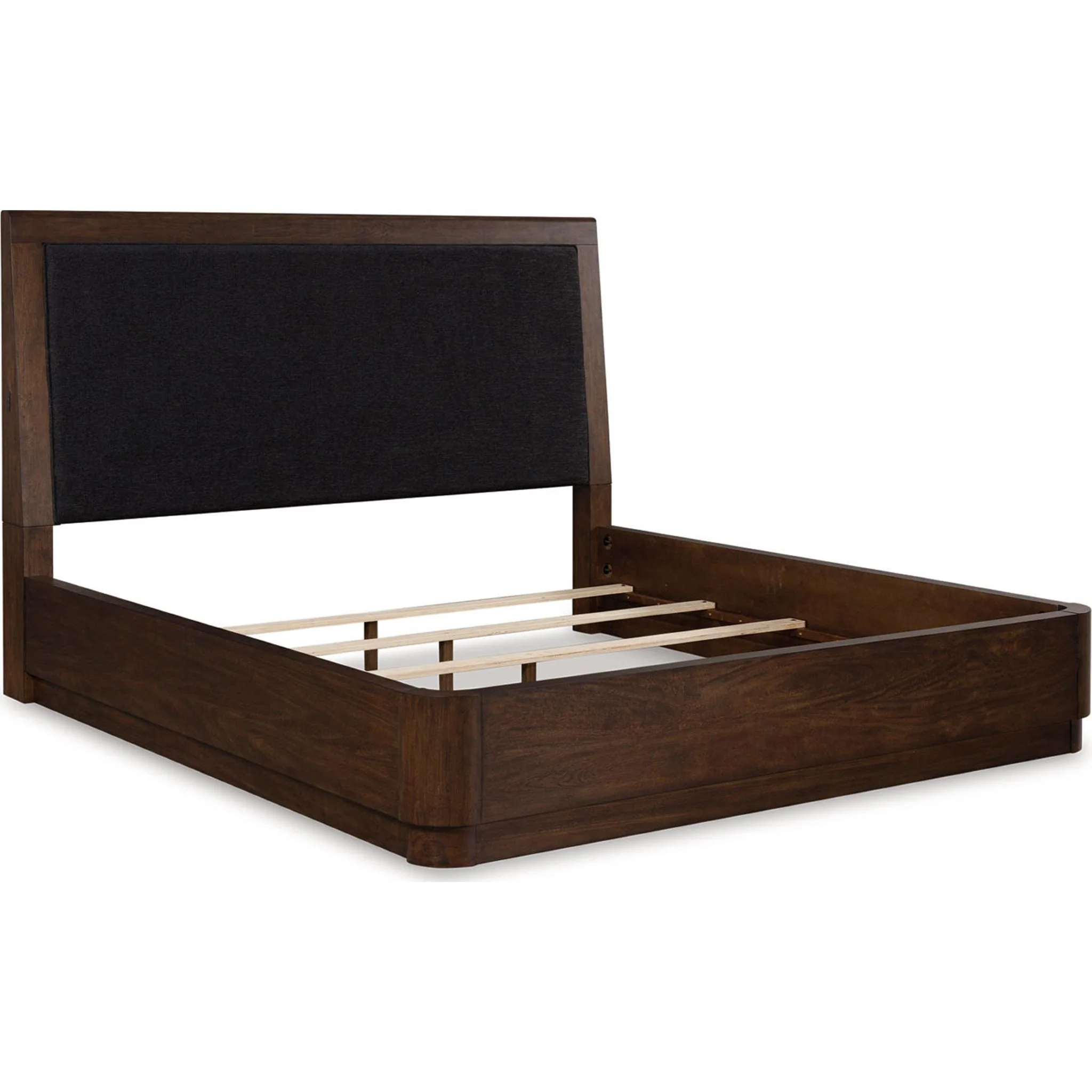 Dilenno Panel Bed - Dark Brown
