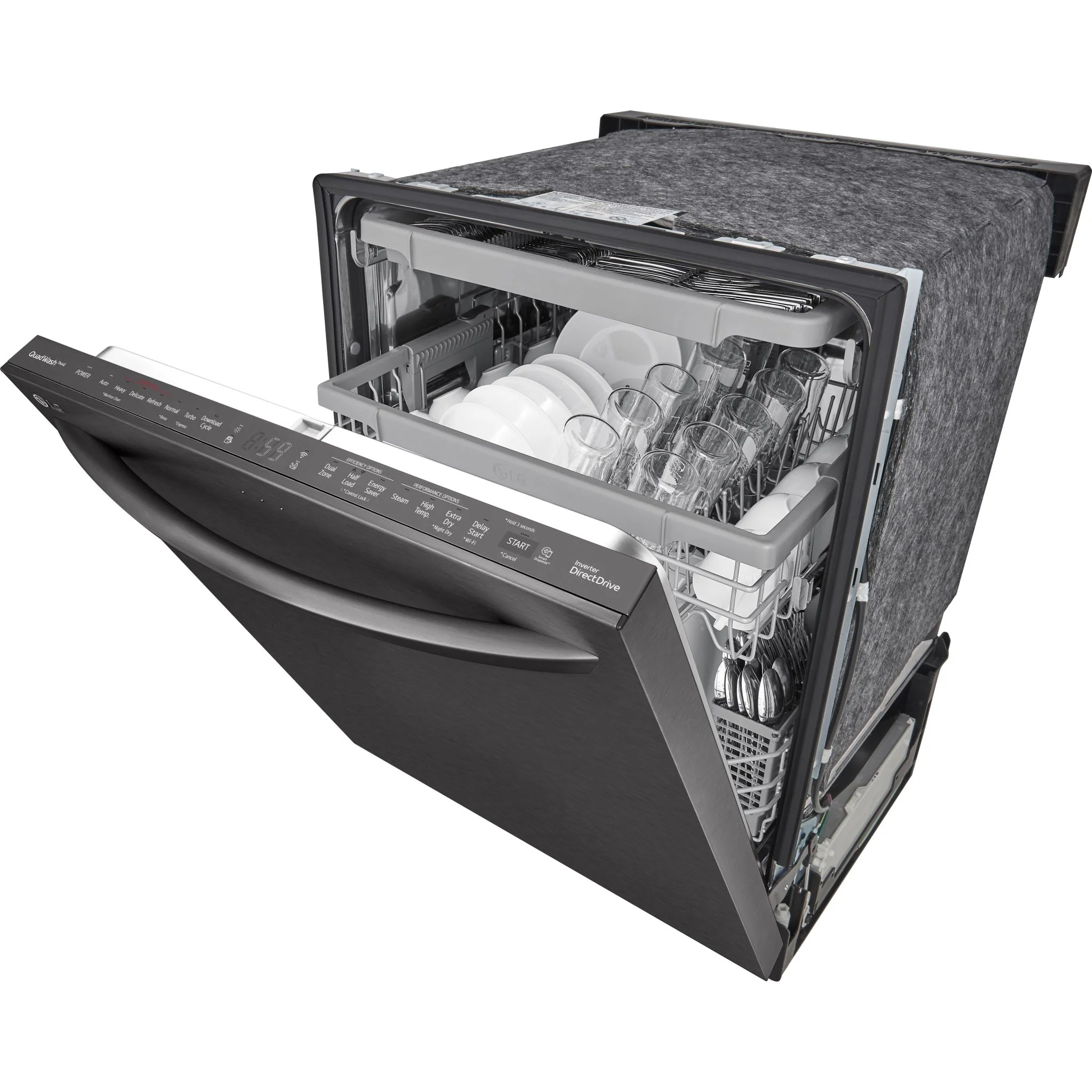 LG Dishwasher Stainless Steel Tub (LDTS5552D) - Black Stainless - Image 8