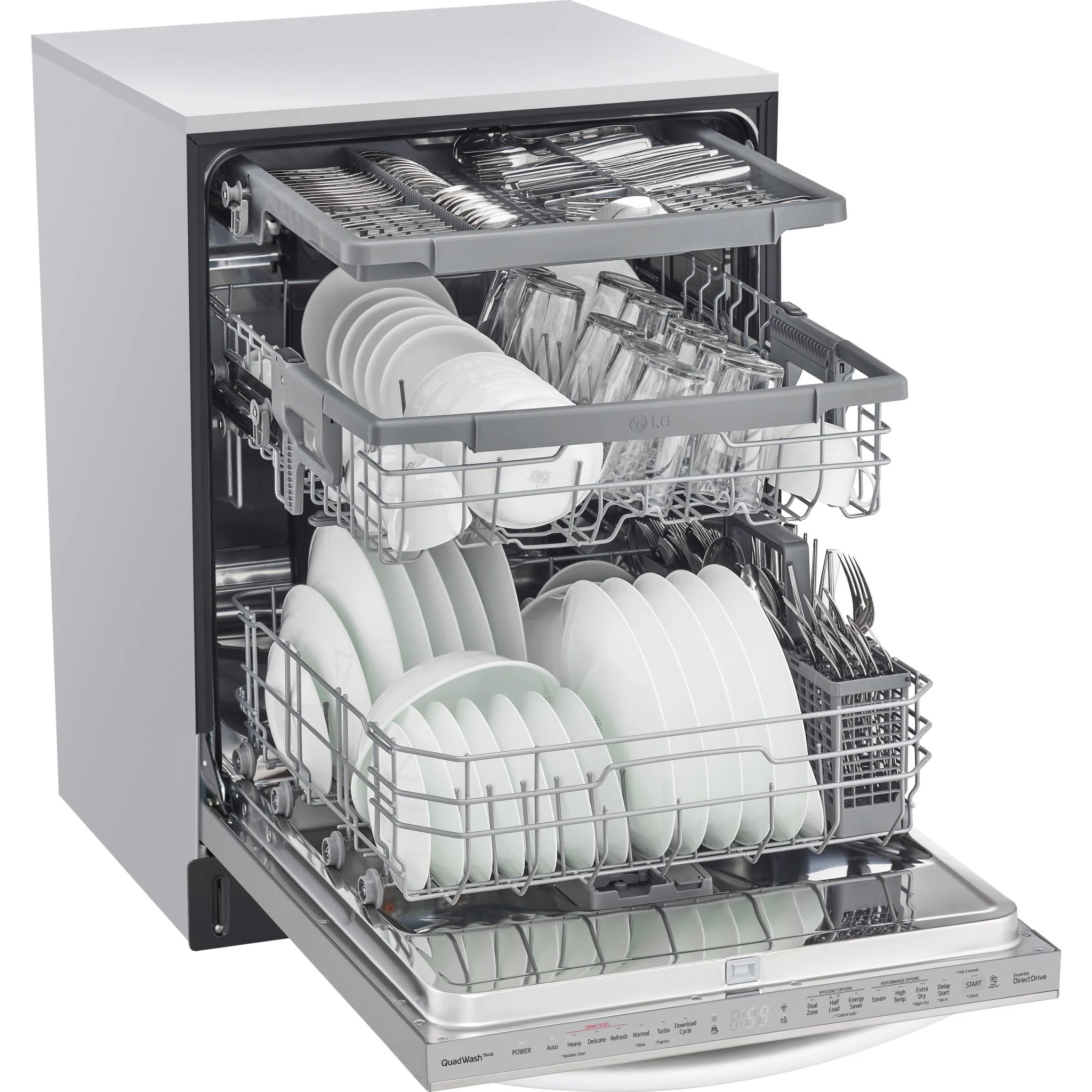 LG Dishwasher Stainless Steel Tub (LDTS5552S) - Stainless Steel - Image 6