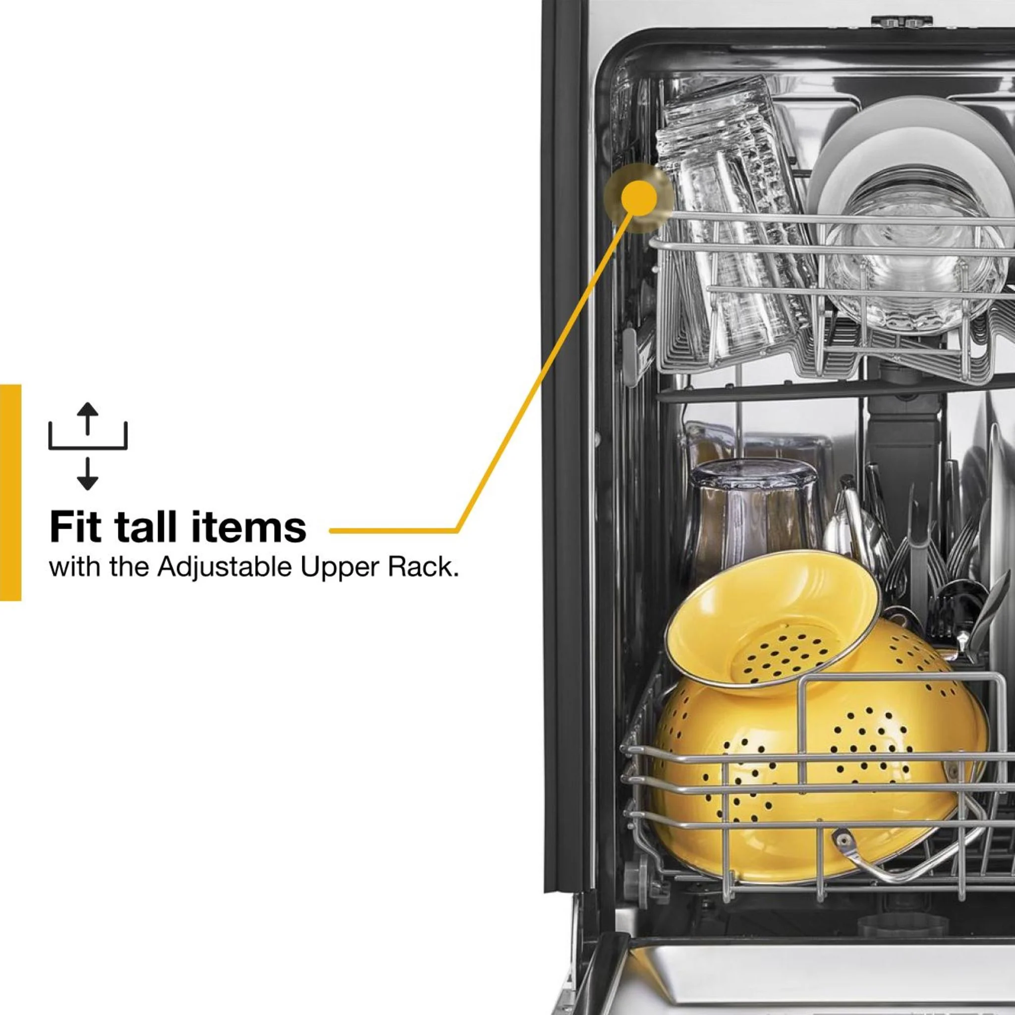 Whirlpool Small-Space Compact Dishwasher with Stainless Steel Tub -White (WDPS5118PW) - Image 9