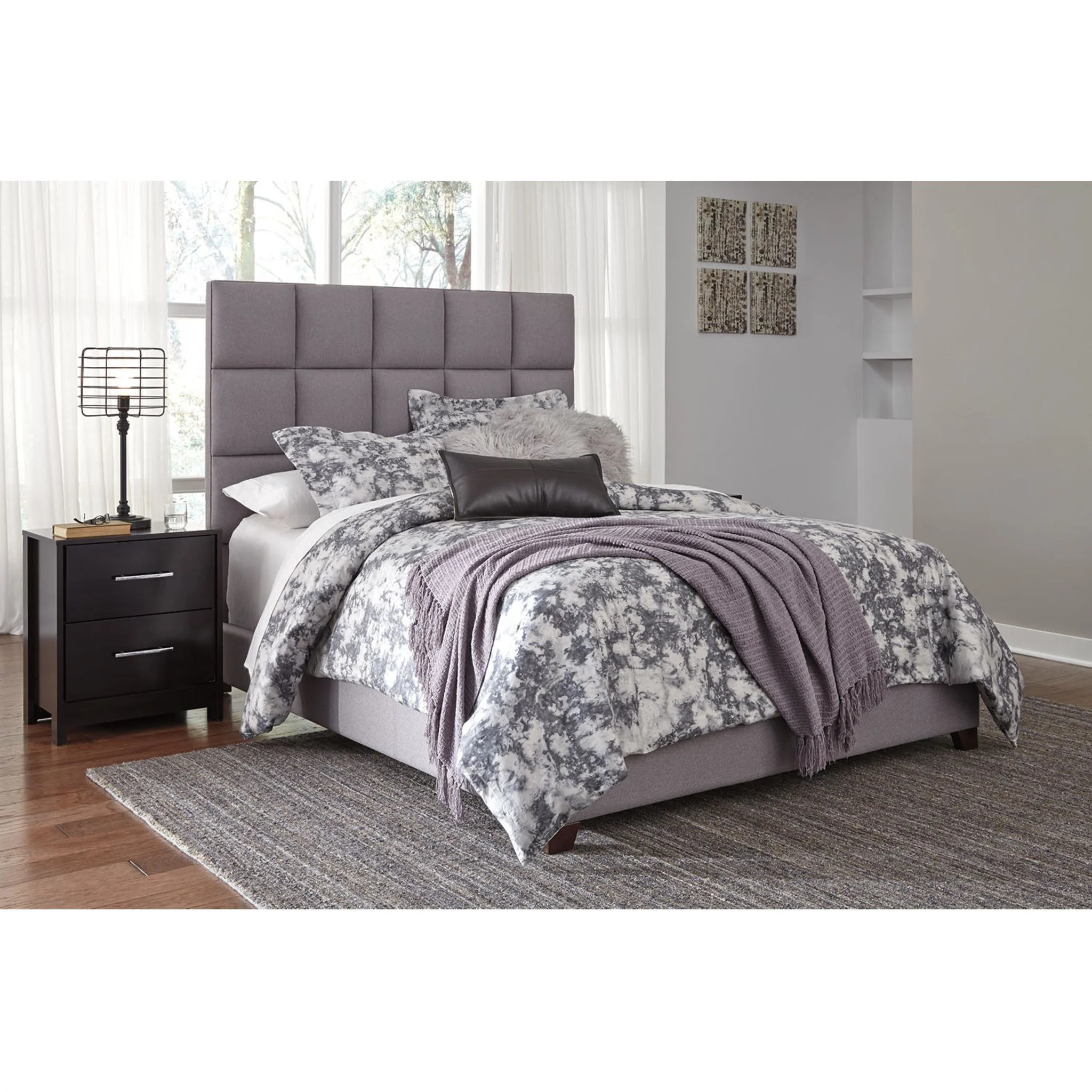 Dolante King Upholstered Bed - Gray - Image 15