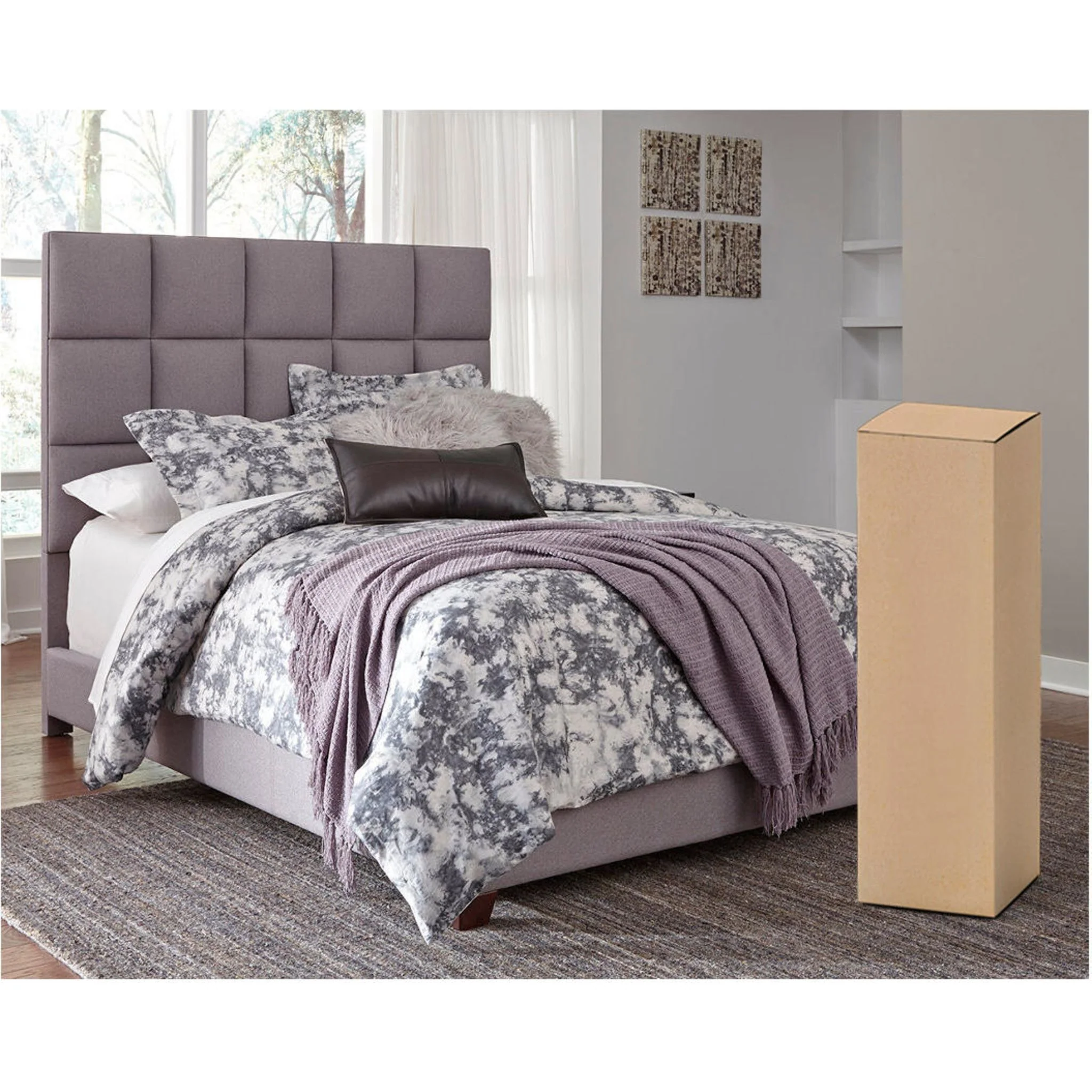 Dolante King Upholstered Bed - Gray - Image 16
