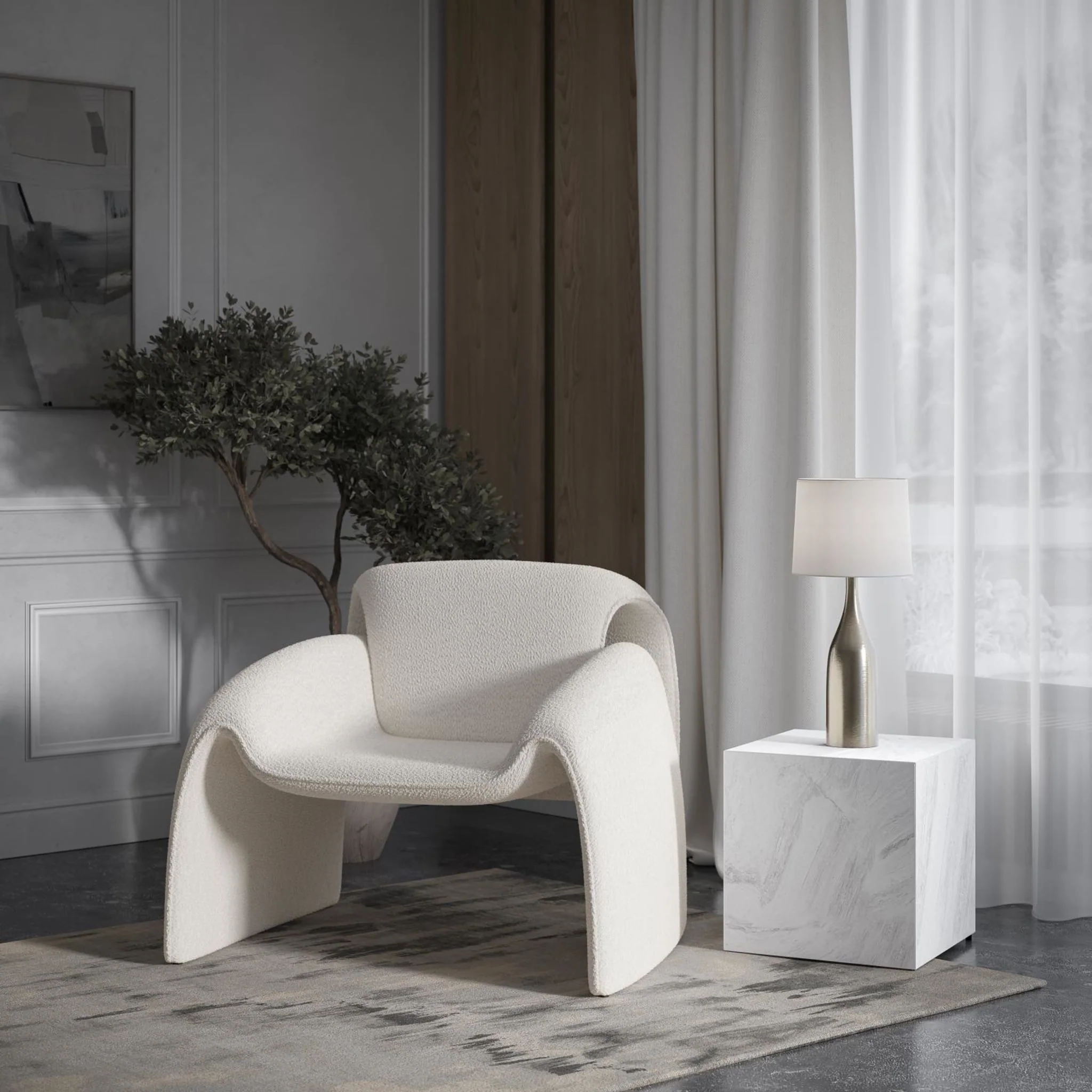 Dolce Accent Chair - Natural - Image 2