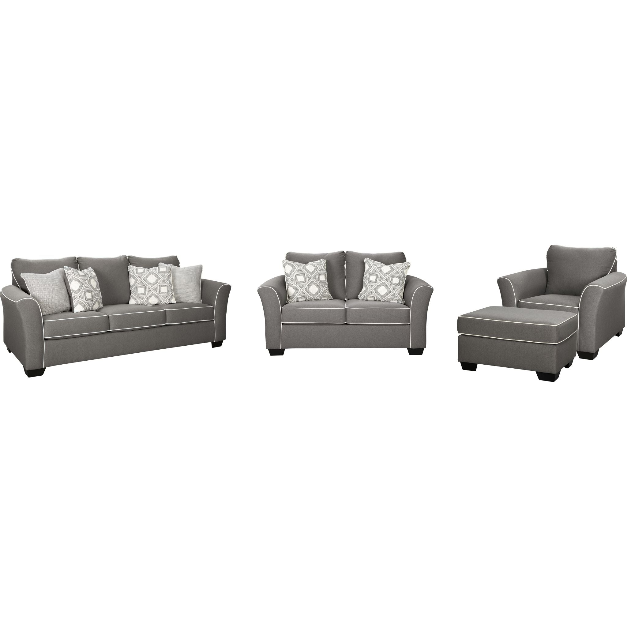 Domani 4 Piece Package - Charcoal