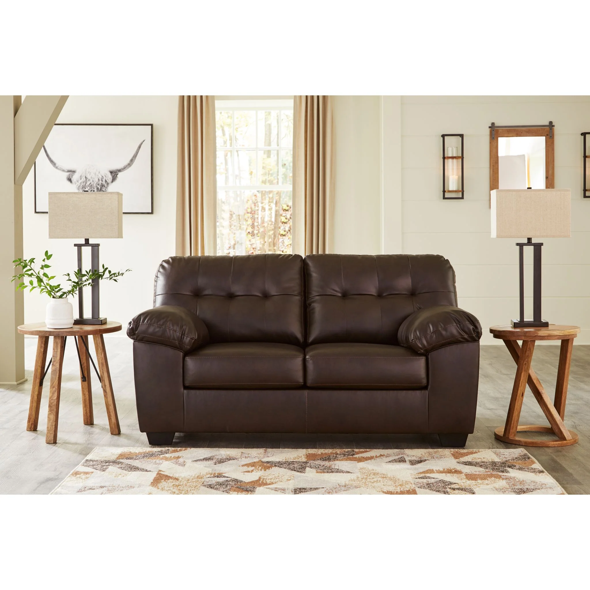 Donlen Loveseat - Chocolate - Image 2