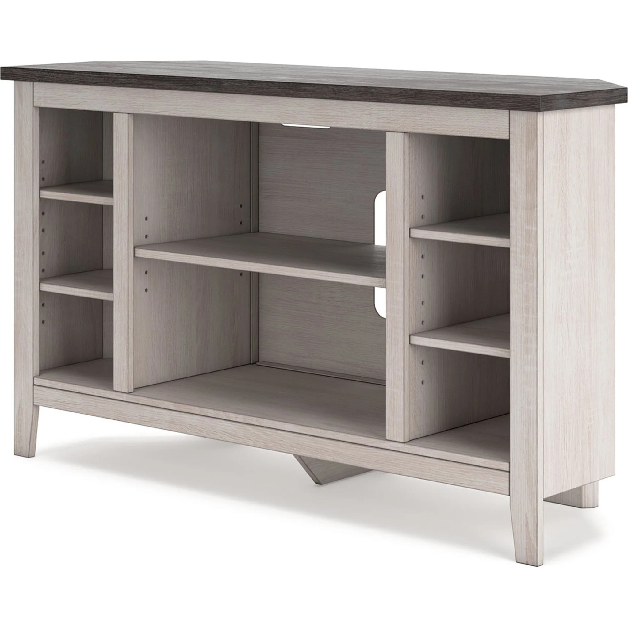 Dorrinson Corner TV Stand - Two-tone - Image 10