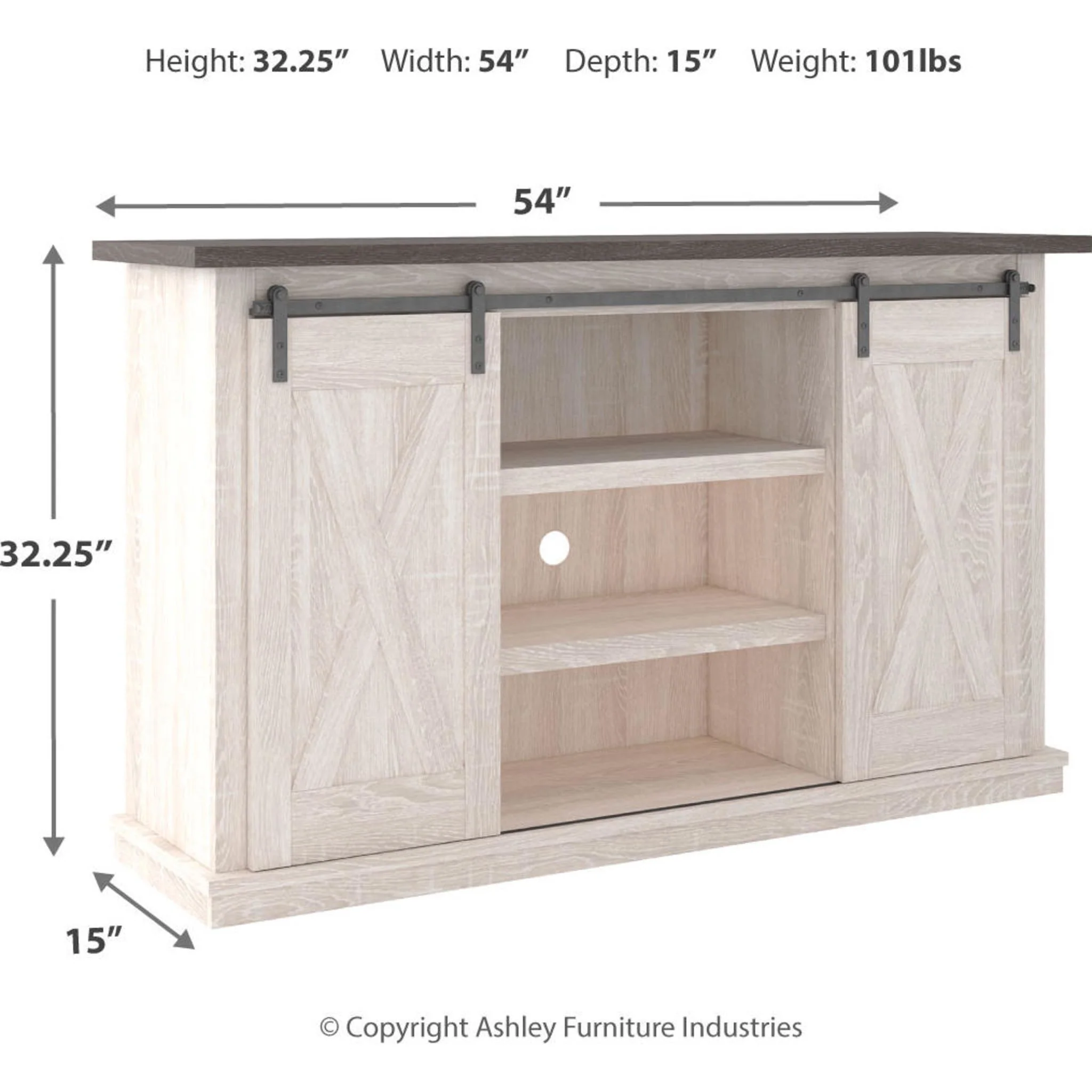 Dorrinson TV Stand - Two-tone - Image 16