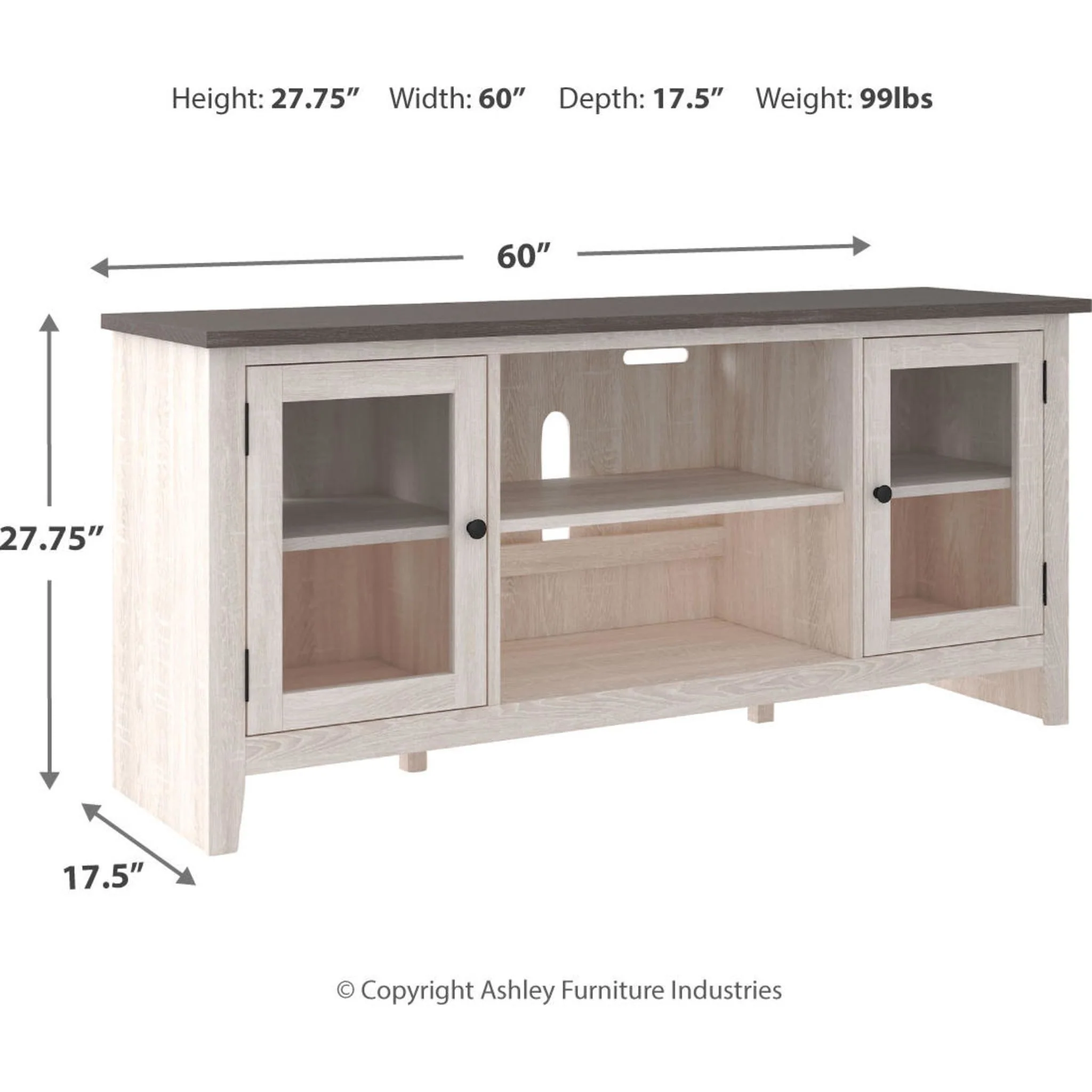 Dorrinson TV Stand - Two-tone - Image 15