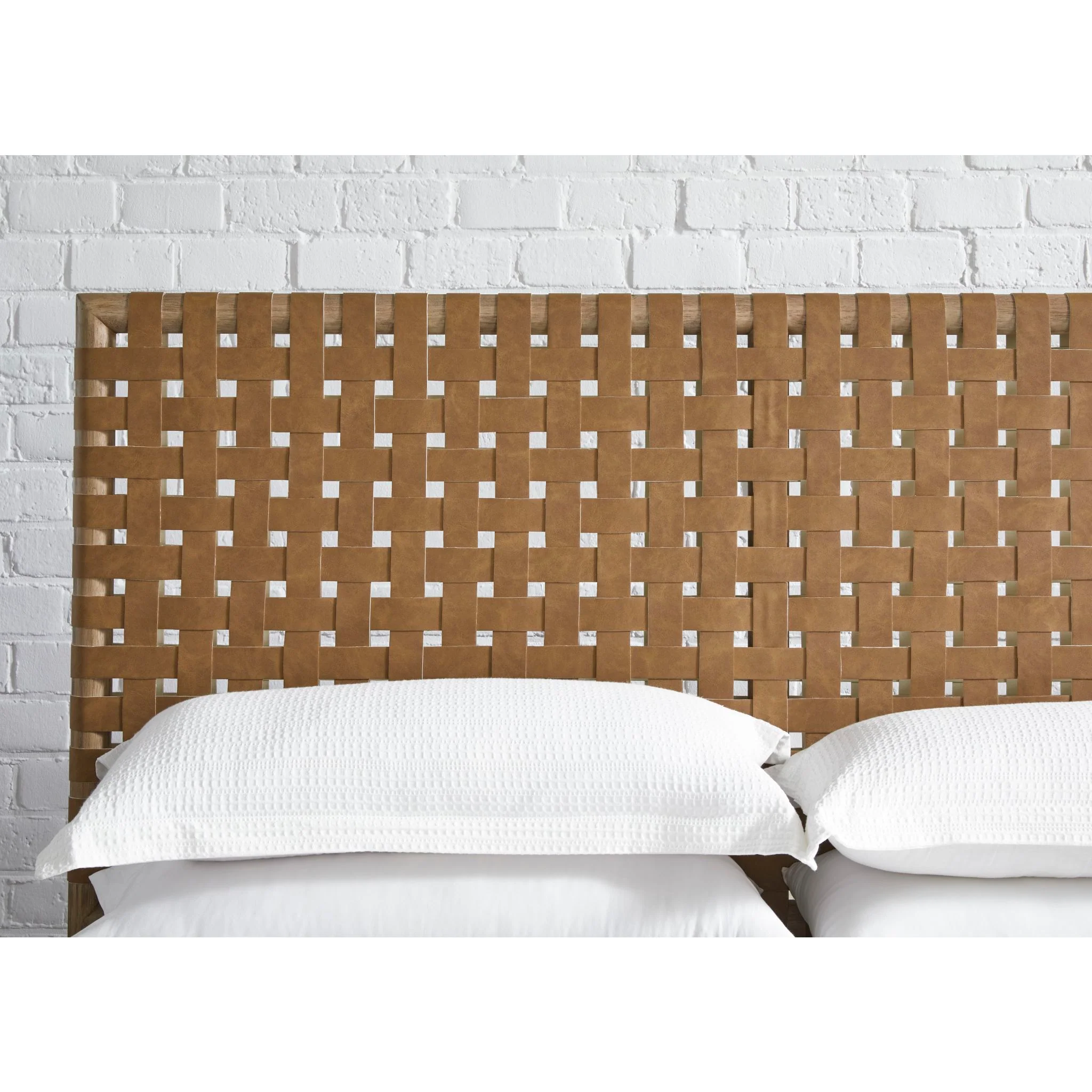 Dorsey Woven Platform Bed - Ginger/Granola - Image 9
