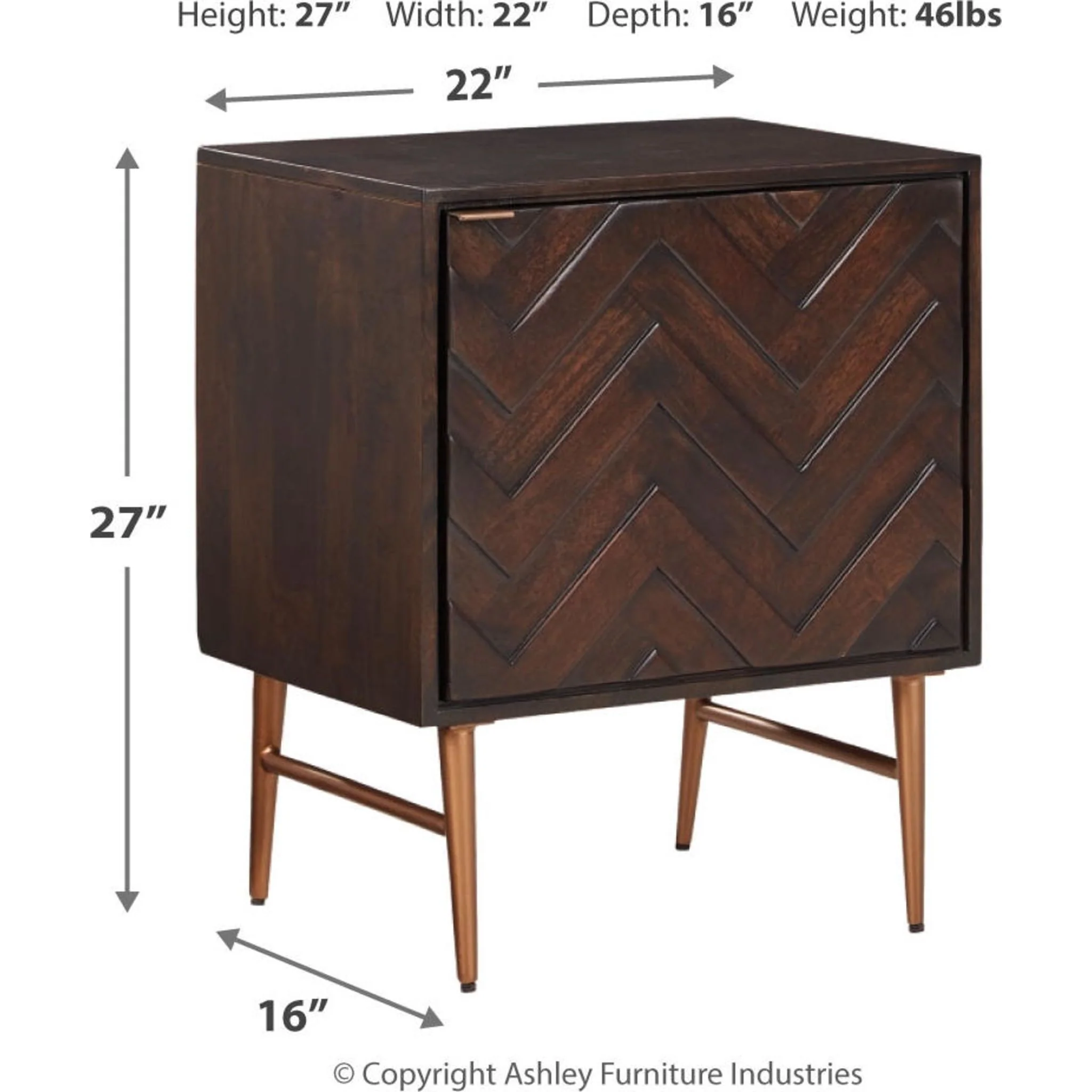 Dorvale Accent Cabinet - Brown - Image 4