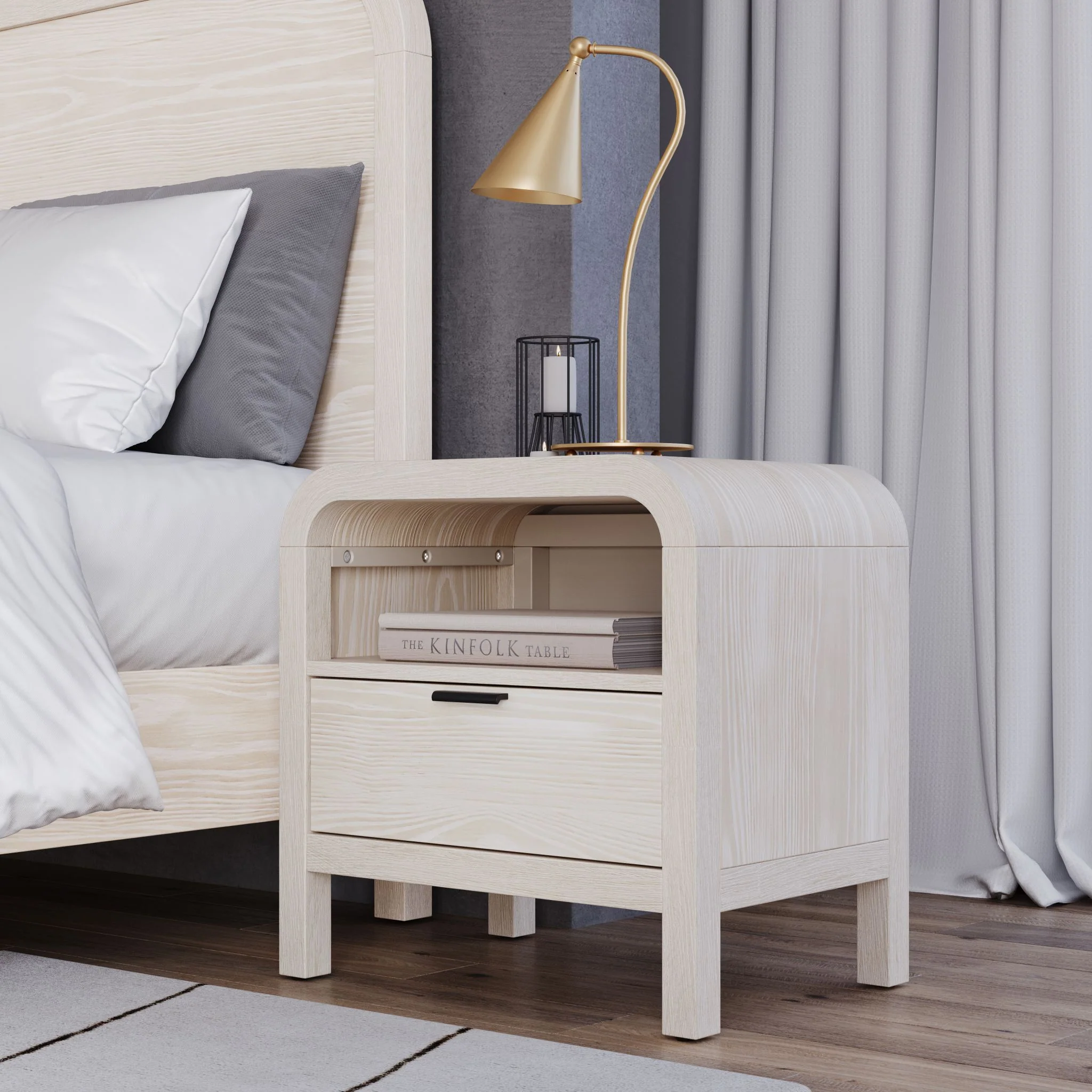 Drake Nightstand - Sugar - Image 2