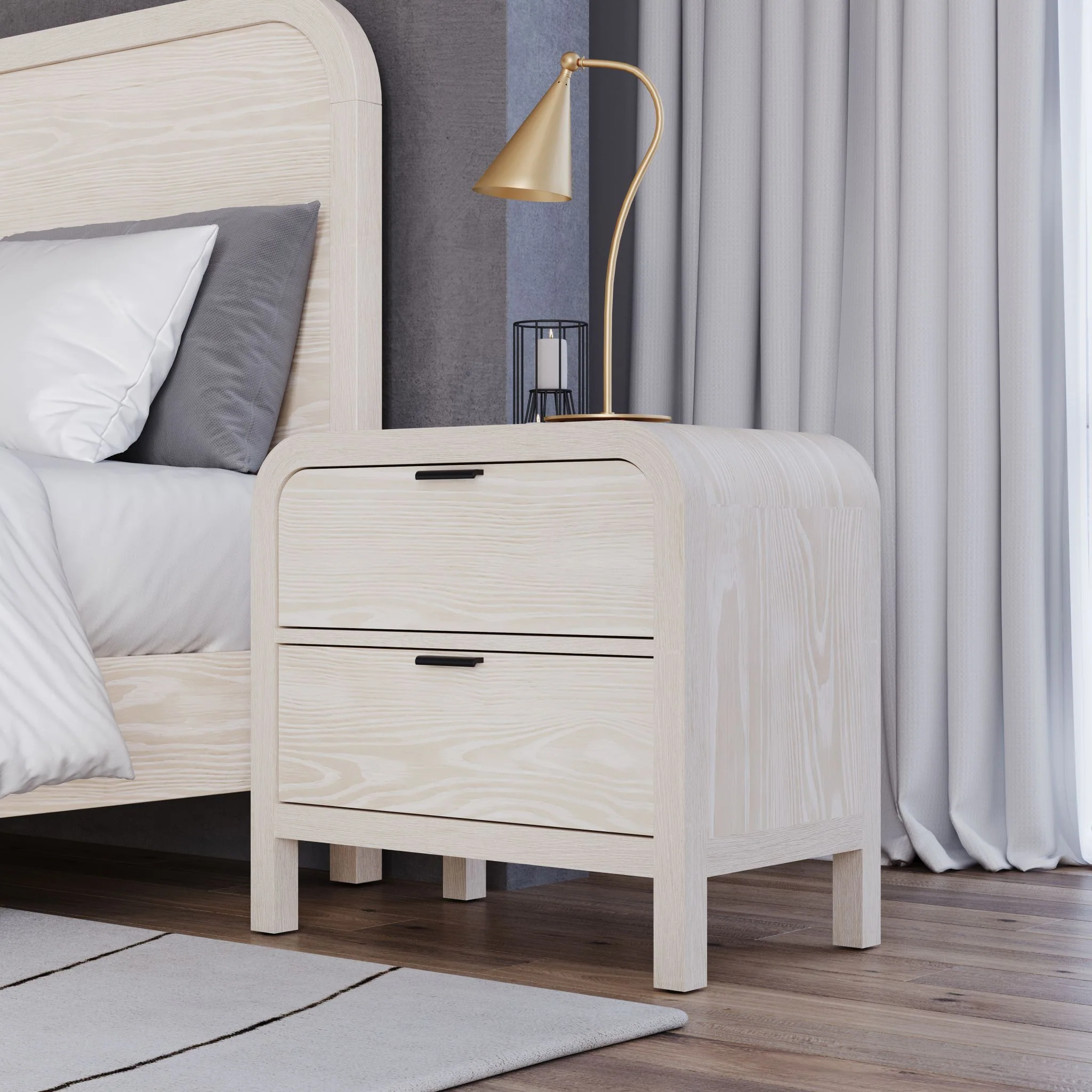Drake Nightstand - Sugar - Image 2