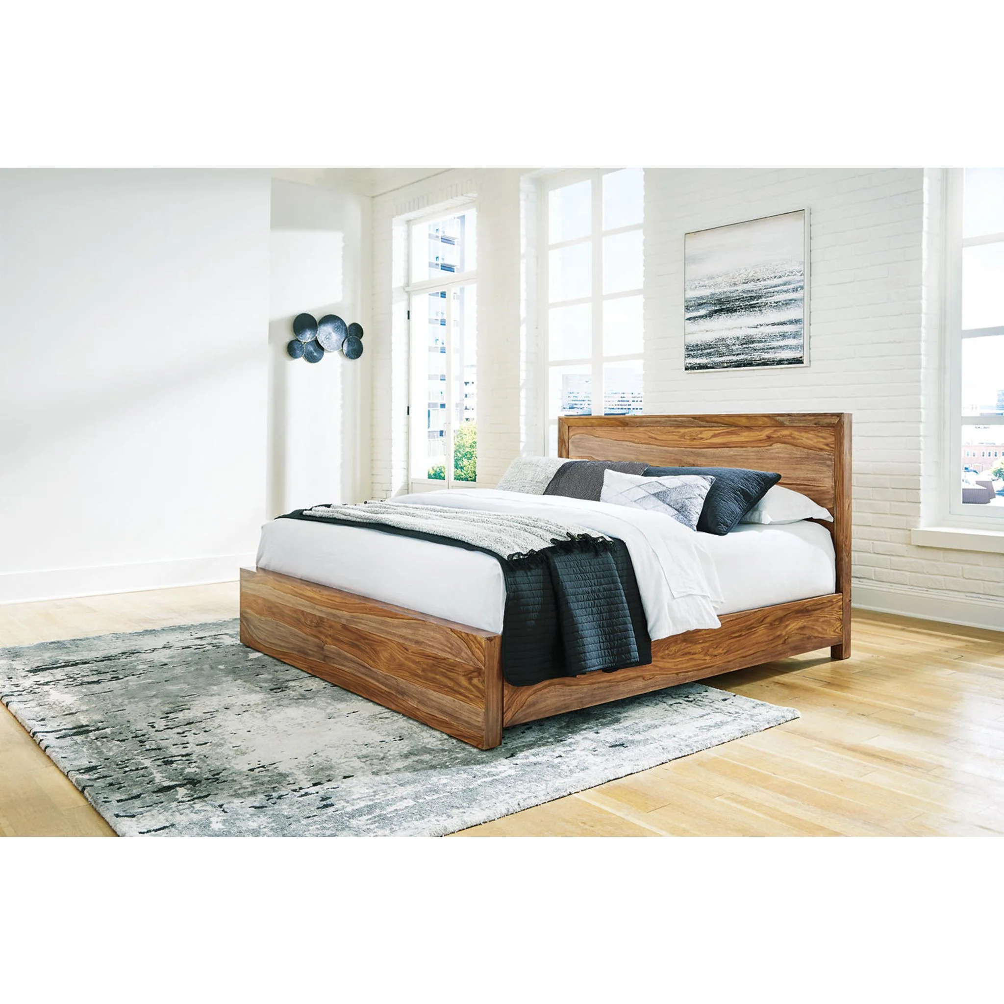 Dressonni Panel Bed - Brown - Image 25