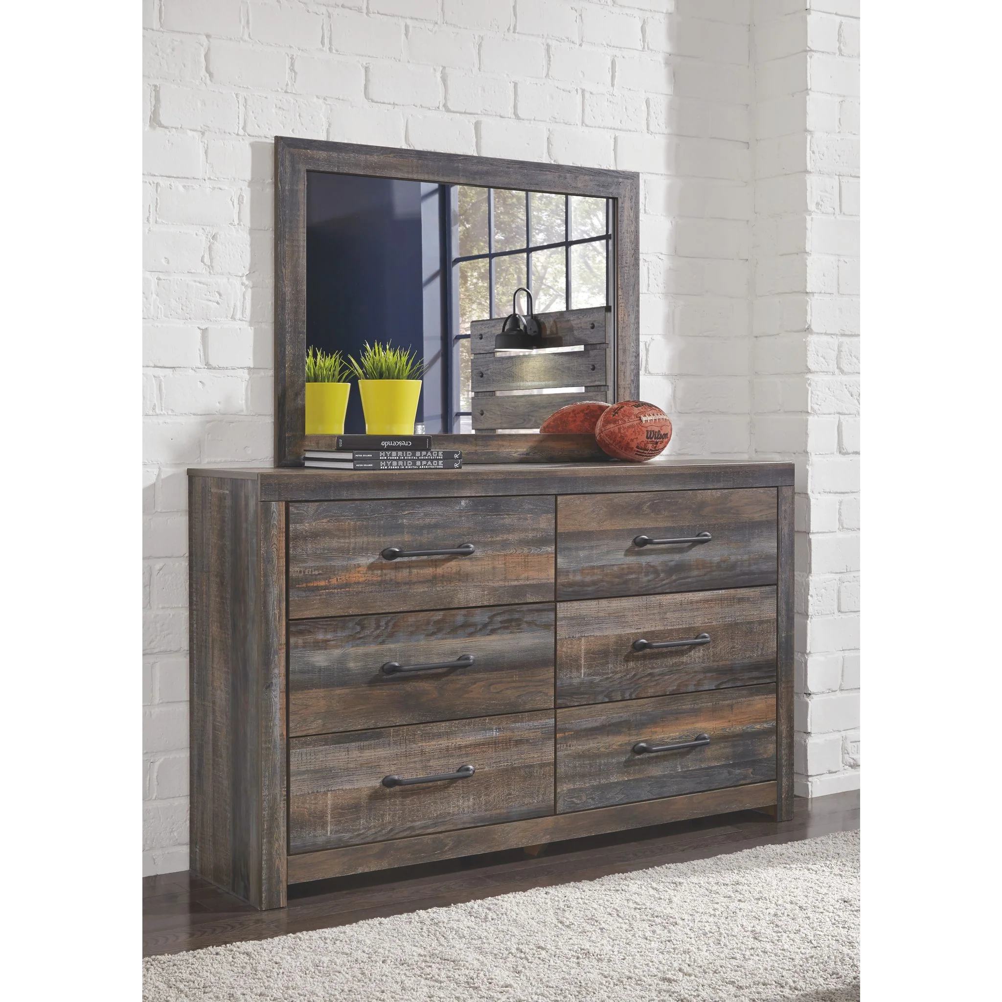 Drystan 5 Piece King Panel Bedroom - Multi - Image 5