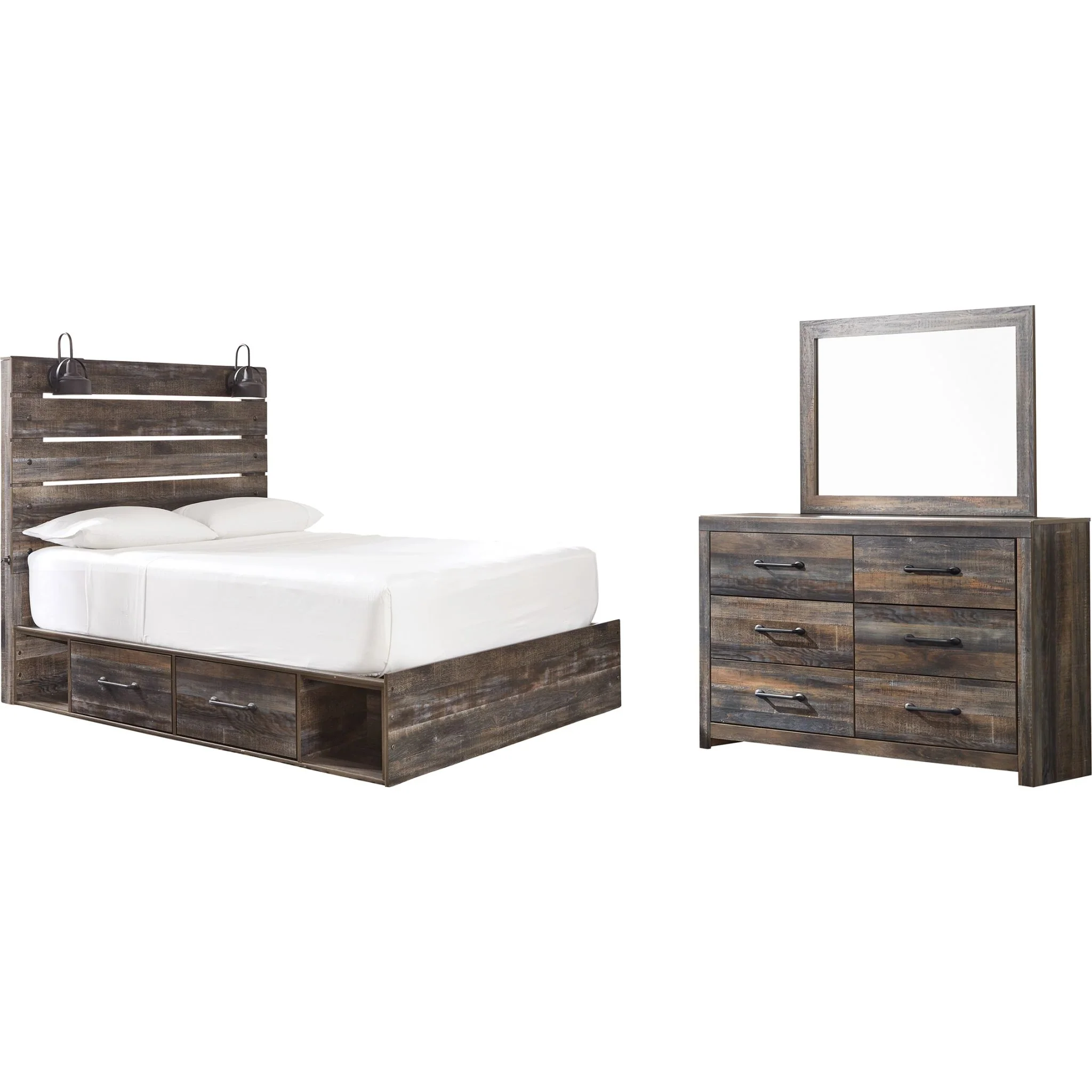 Drystan 5 Piece Queen Storage Bedroom - Multi