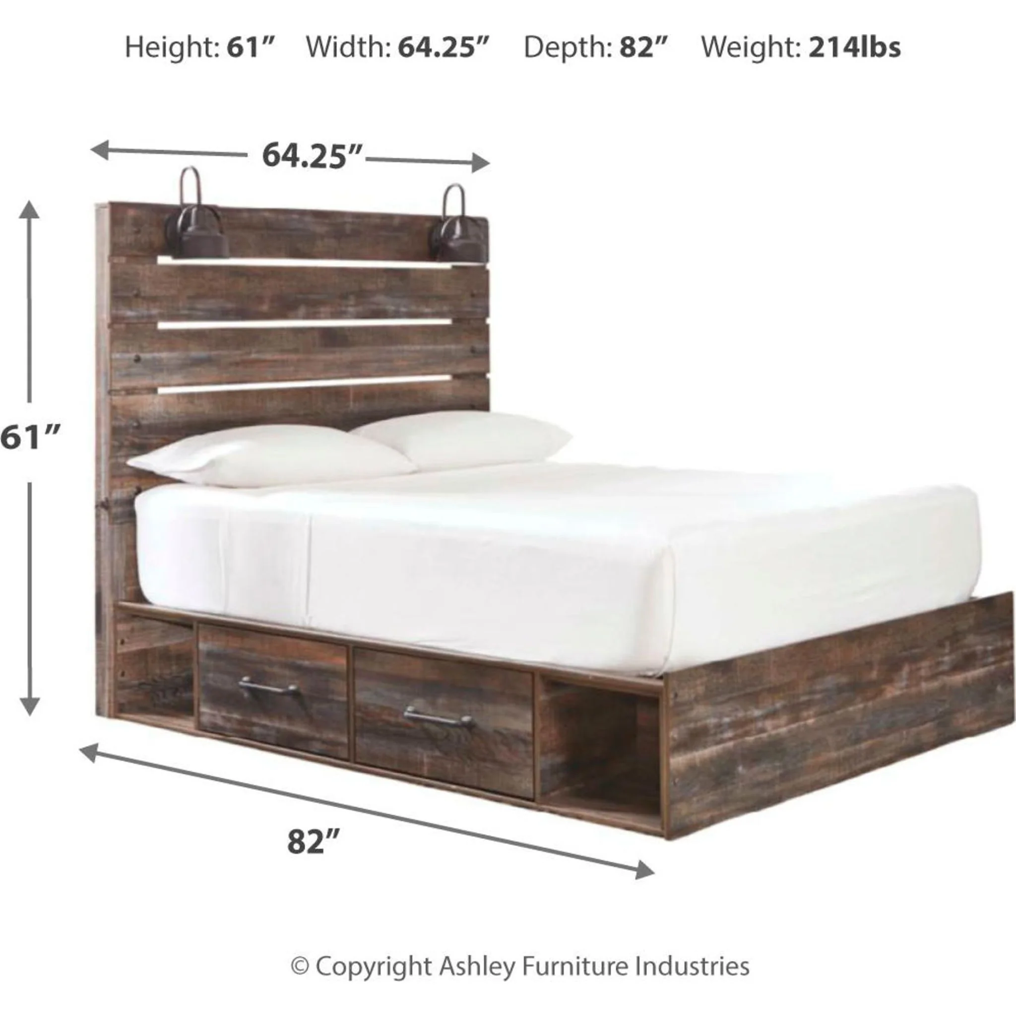 Drystan 5 Piece Queen Storage Bedroom - Multi - Image 10
