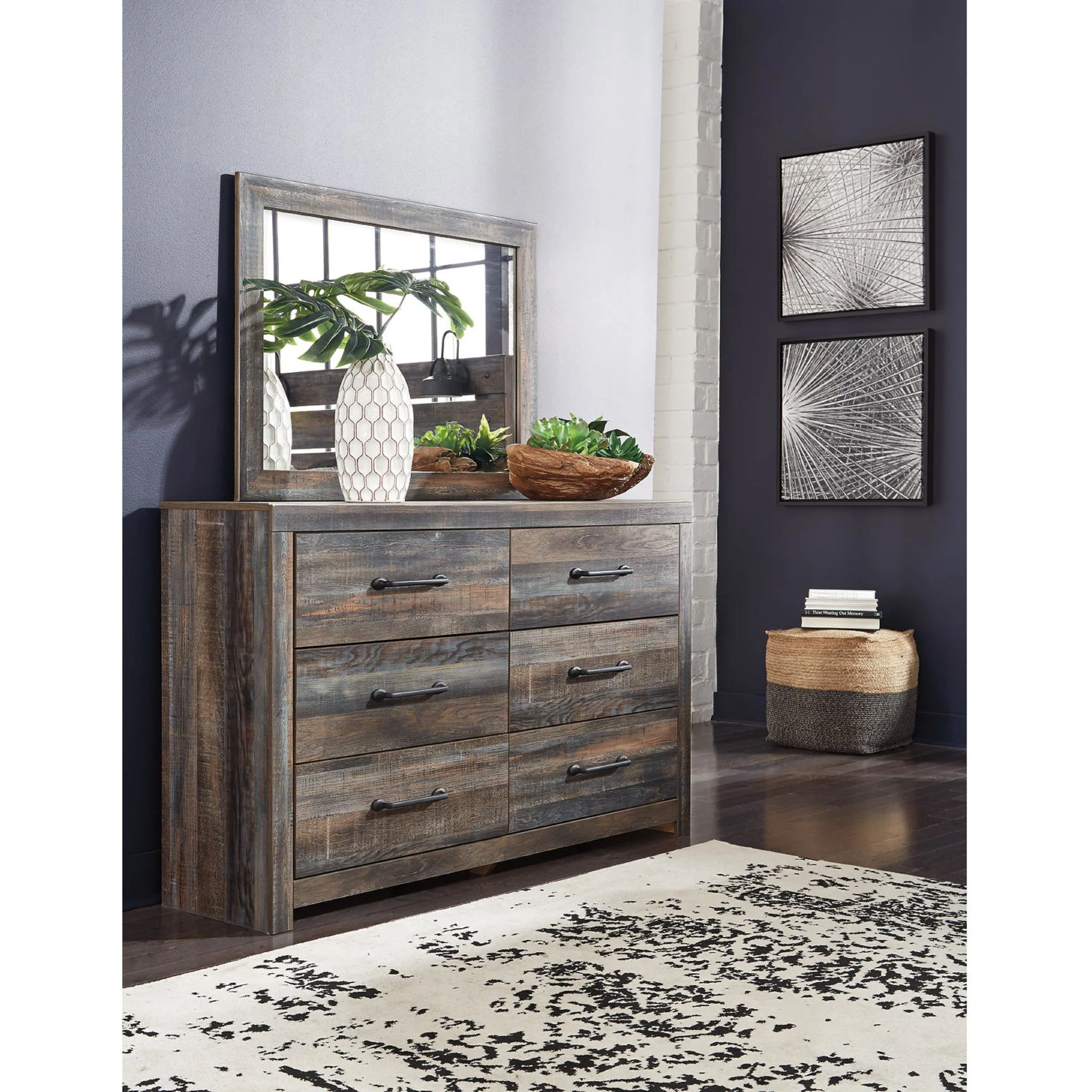 Drystan 5 Piece Queen Storage Bedroom - Multi - Image 6