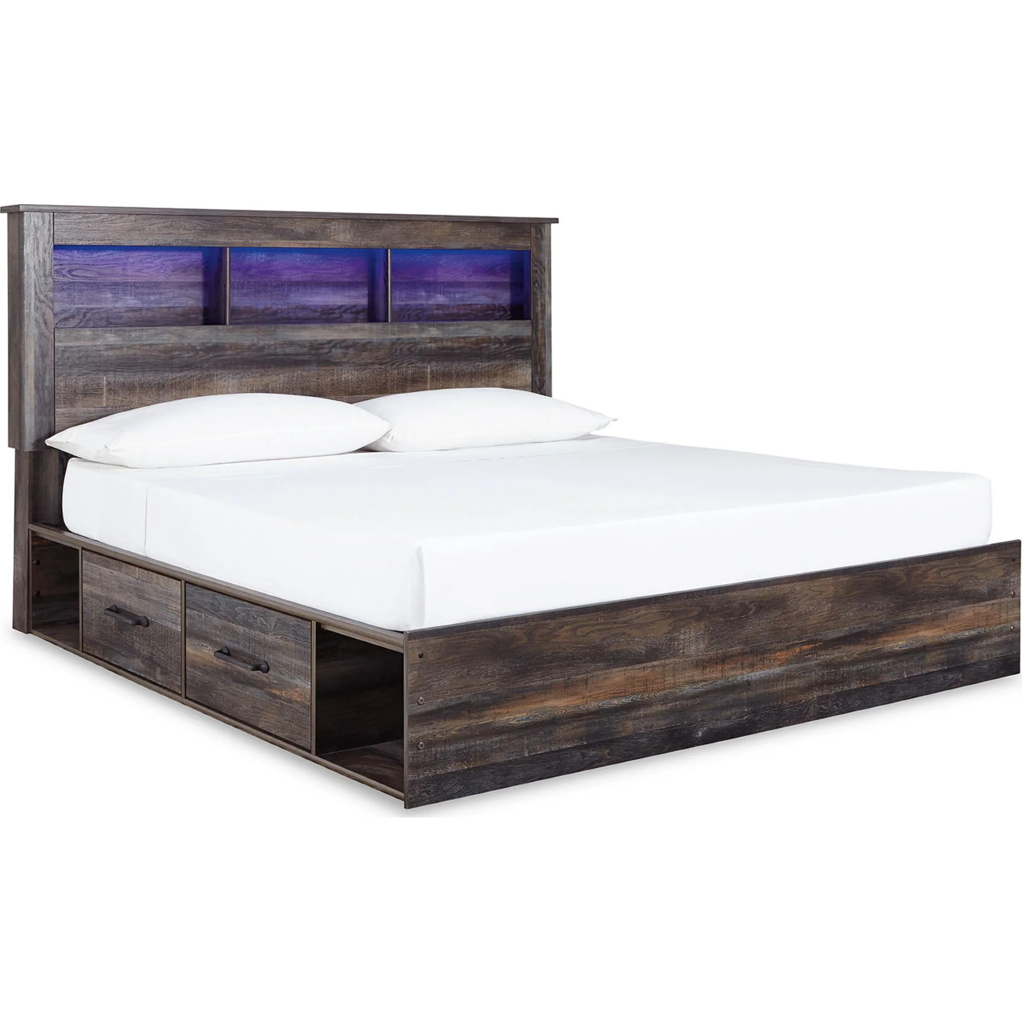 Drystan Bookcase Bed with 4 Drawer Storage - Multi - Image 12
