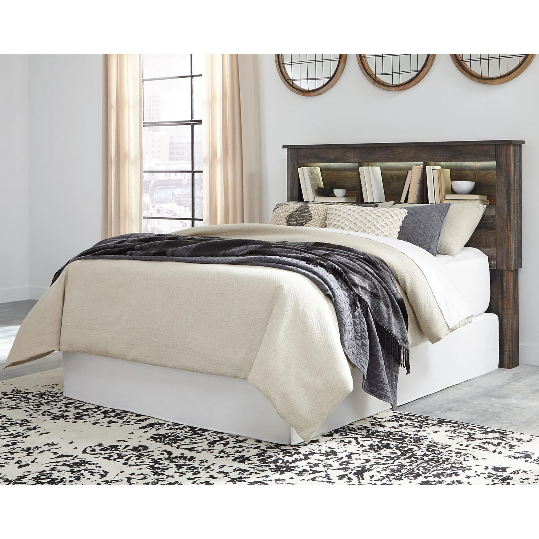 Drystan Bookcase Headboard - Multi - Image 10