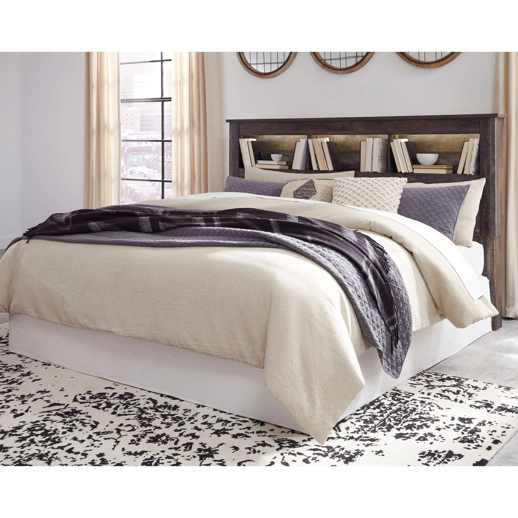 Drystan Bookcase Headboard - Multi - Image 13