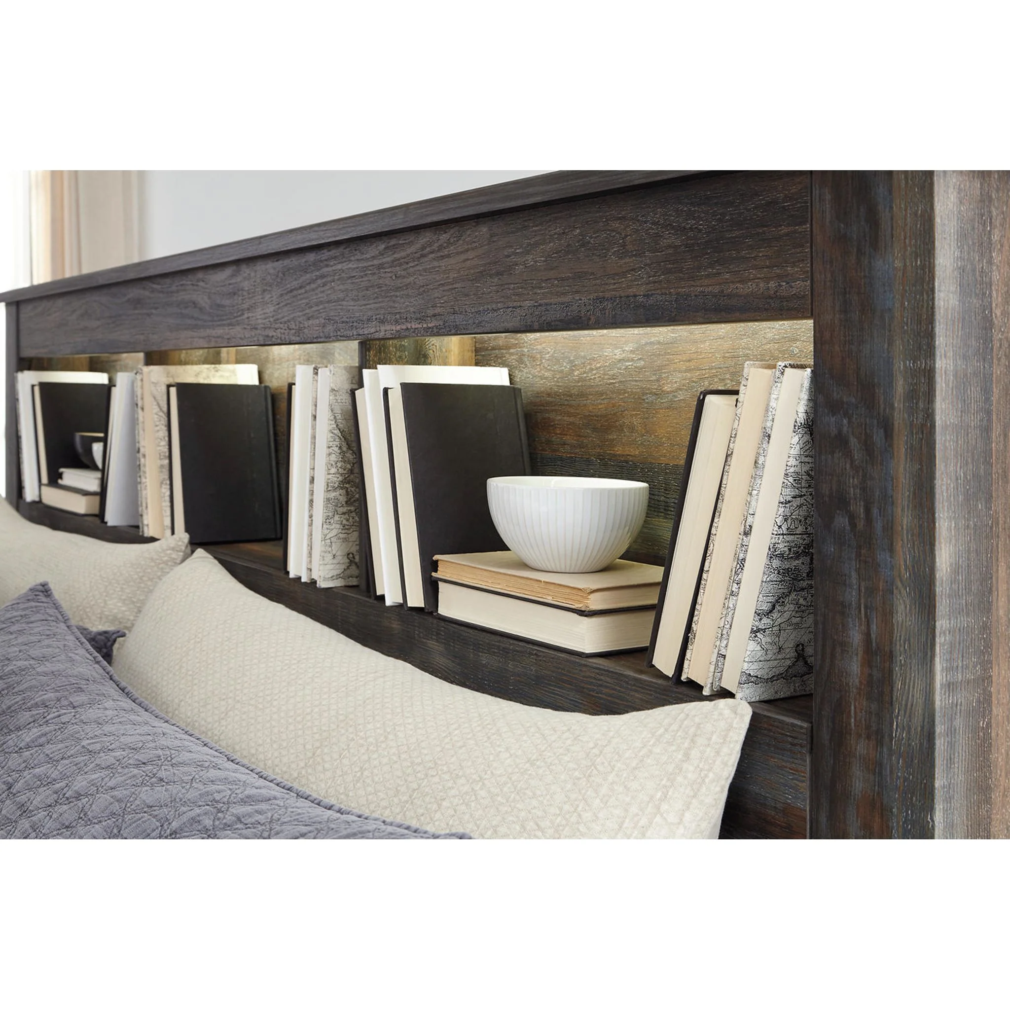 Drystan Bookcase Headboard - Multi - Image 8