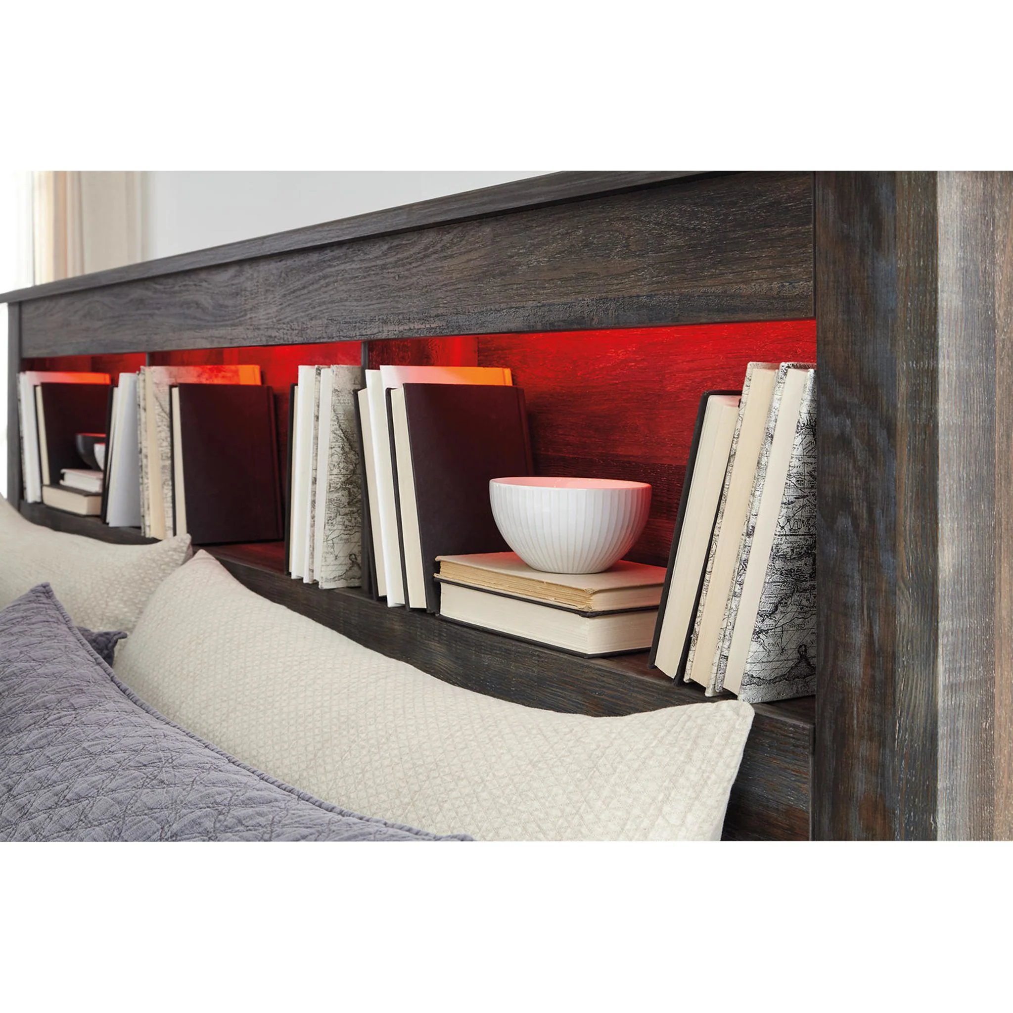 Drystan Bookcase Headboard - Multi - Image 9