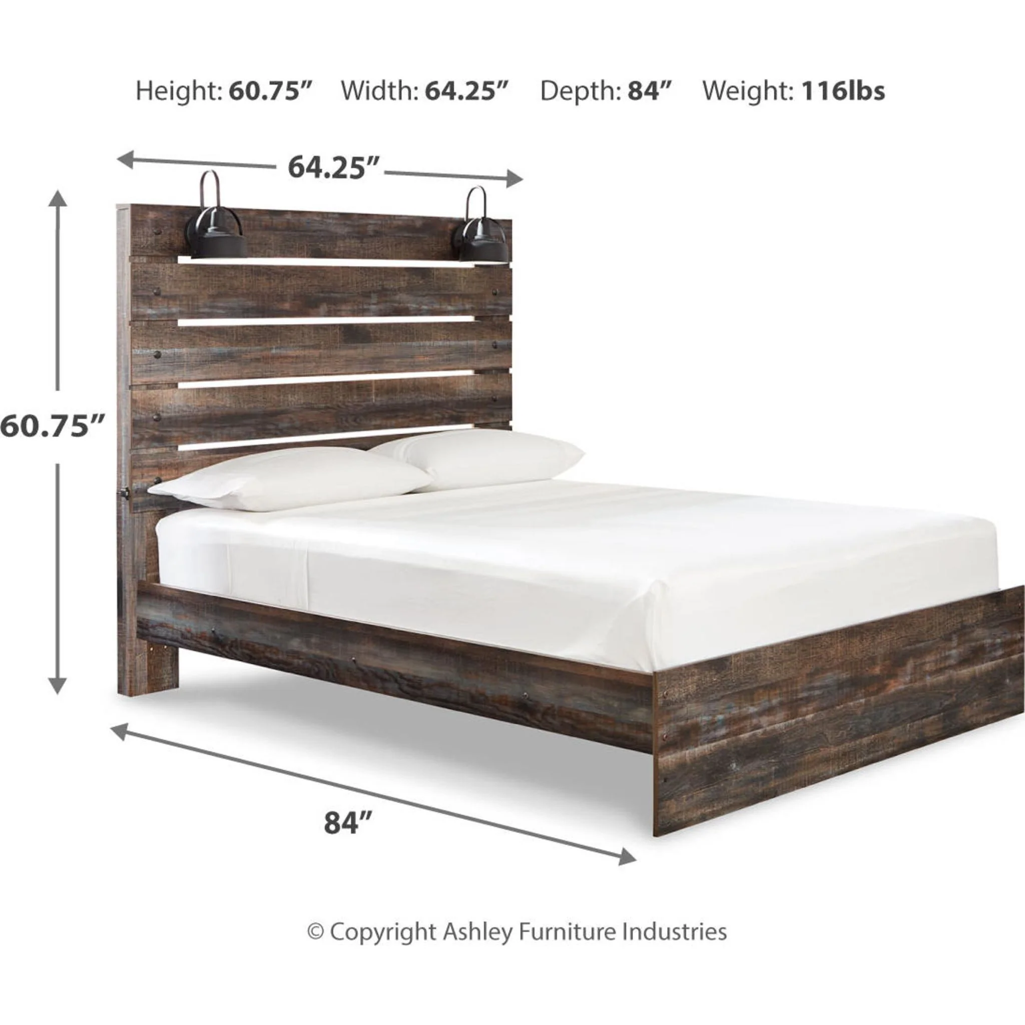 Drystan Panel Bed - Multi - Image 6