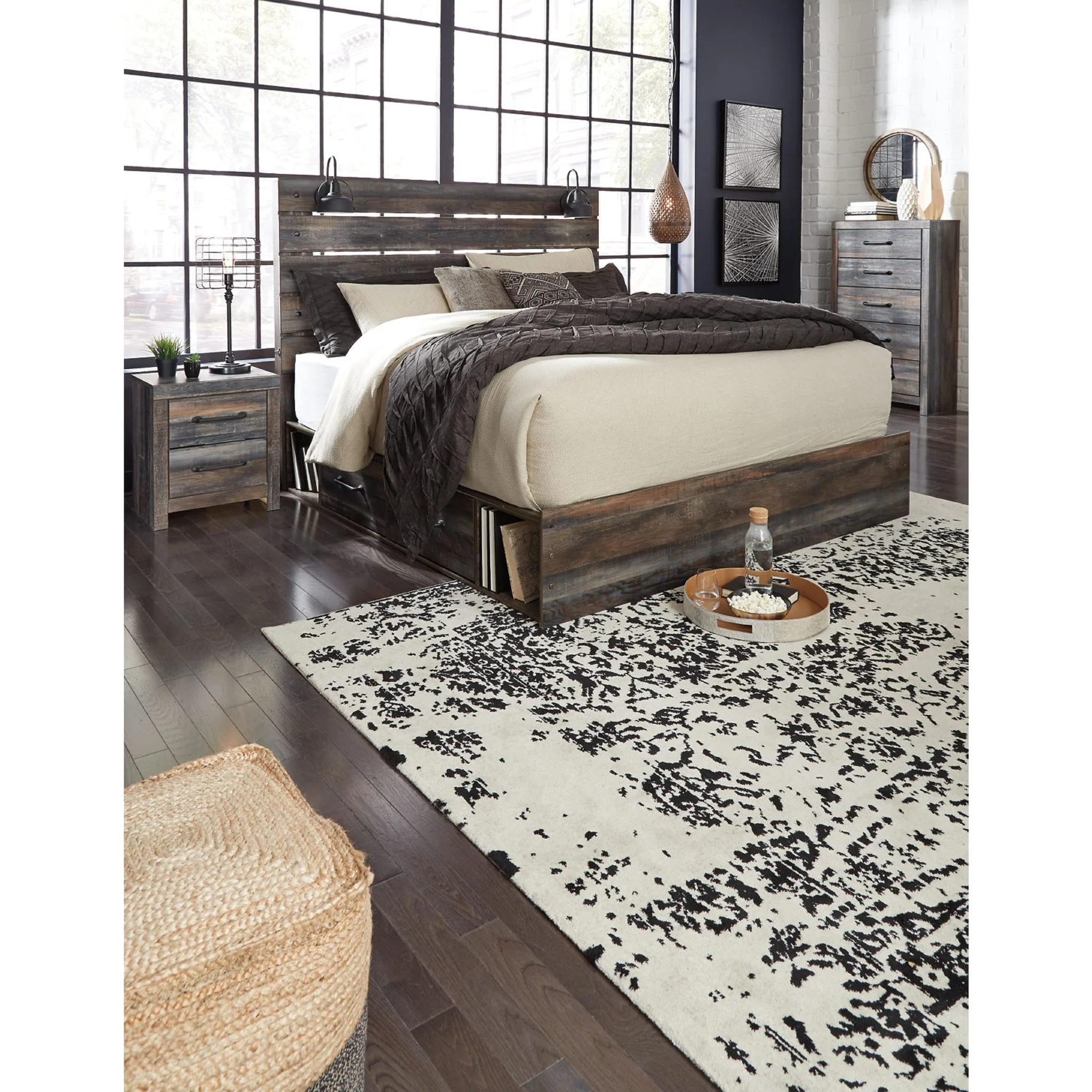 Drystan Panel Bed with 2 Drawer Storage - Multi - Image 21