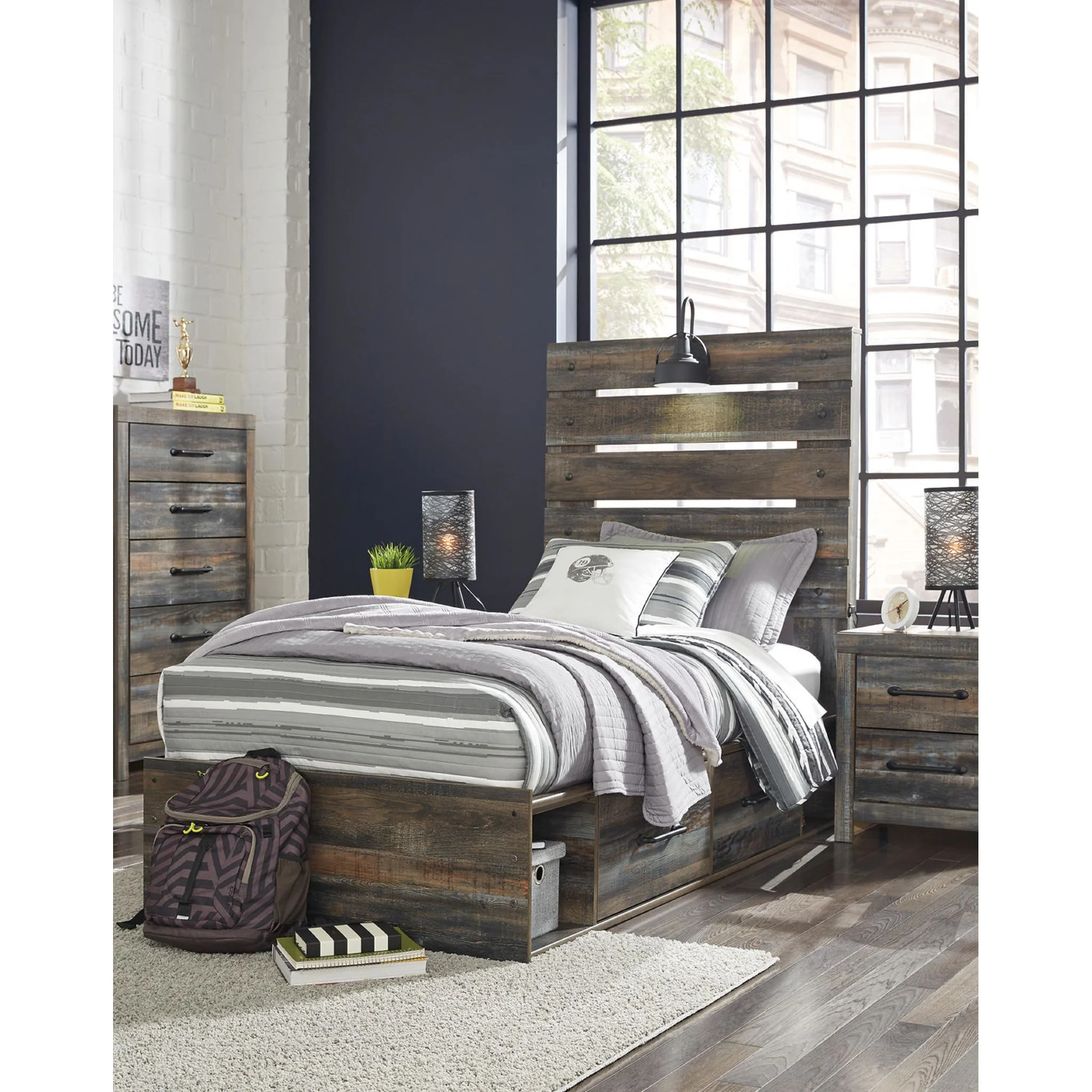 Drystan Panel Headboard - Multi - Image 7