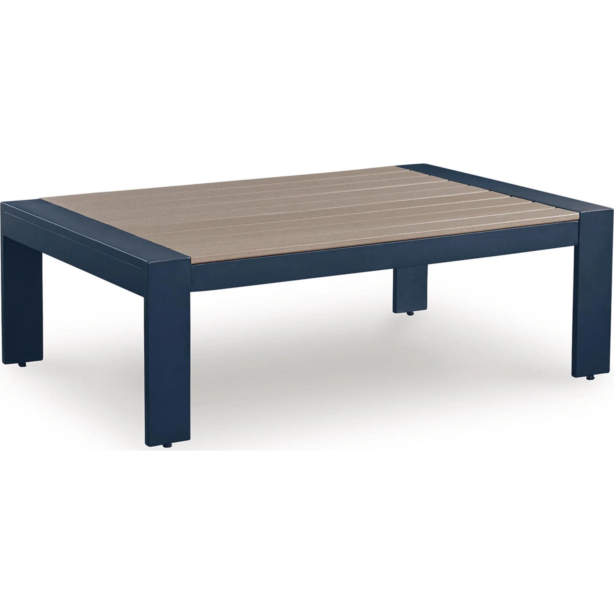 East Beach 3 Piece Outdoor Seating - Navy Blue/Driftwood - Image 3