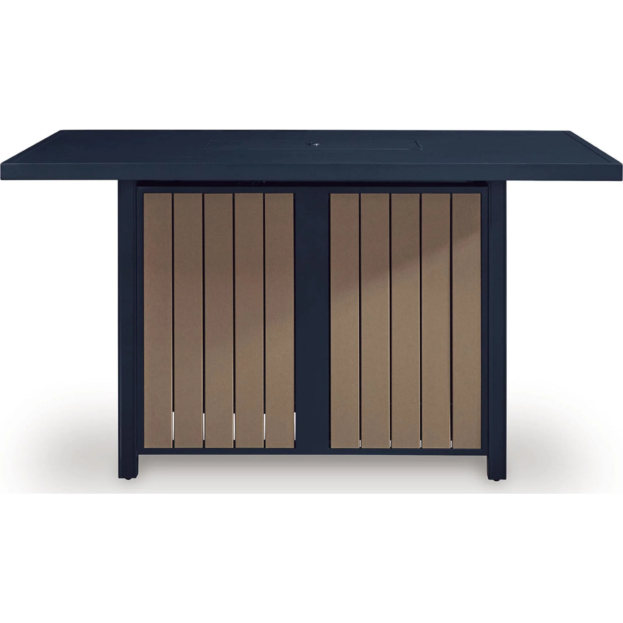 East Beach 5 Piece Outdoor Bar Set - Navy Blue/Driftwood - Image 9