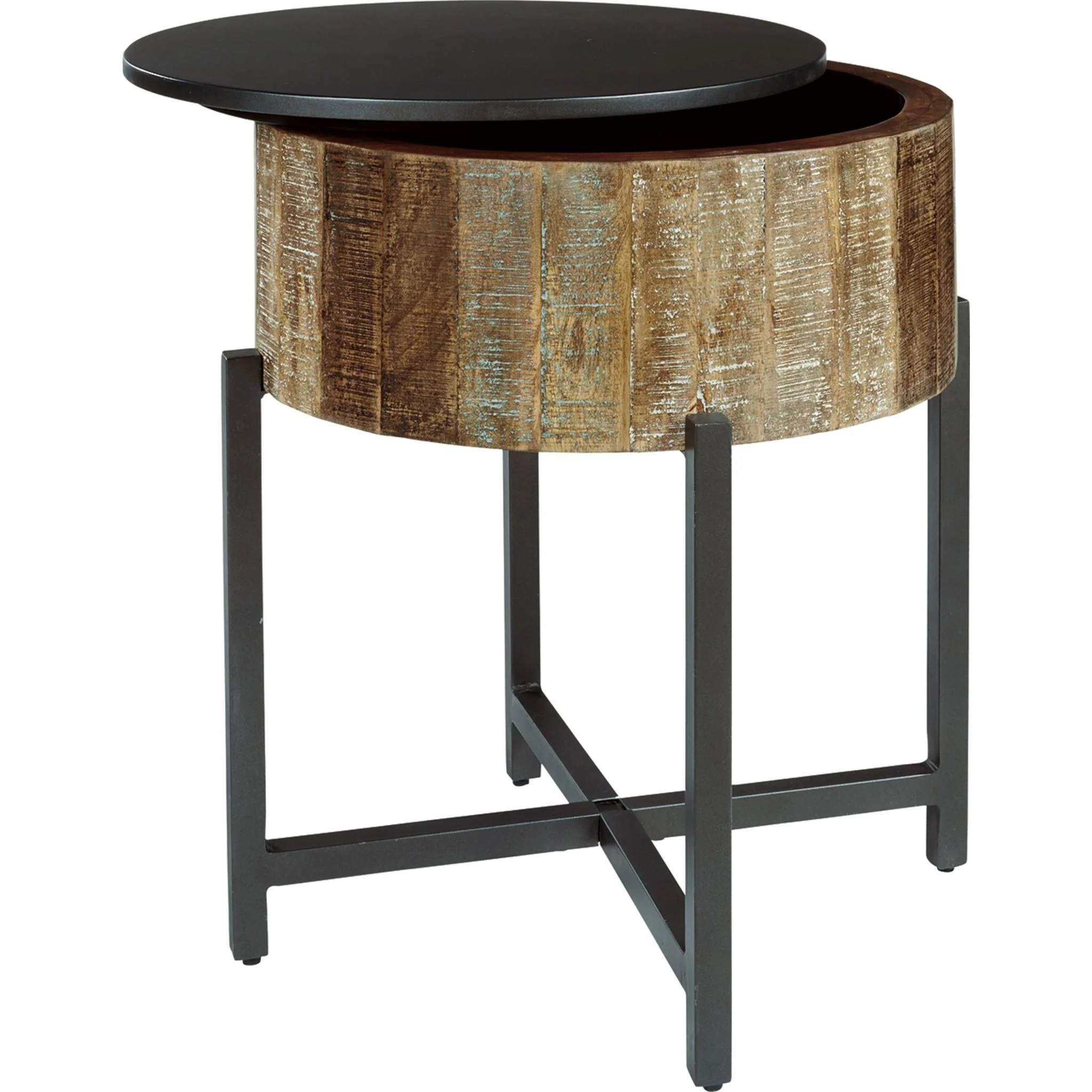 Edgewood End Table - Gray/Brown - Image 6