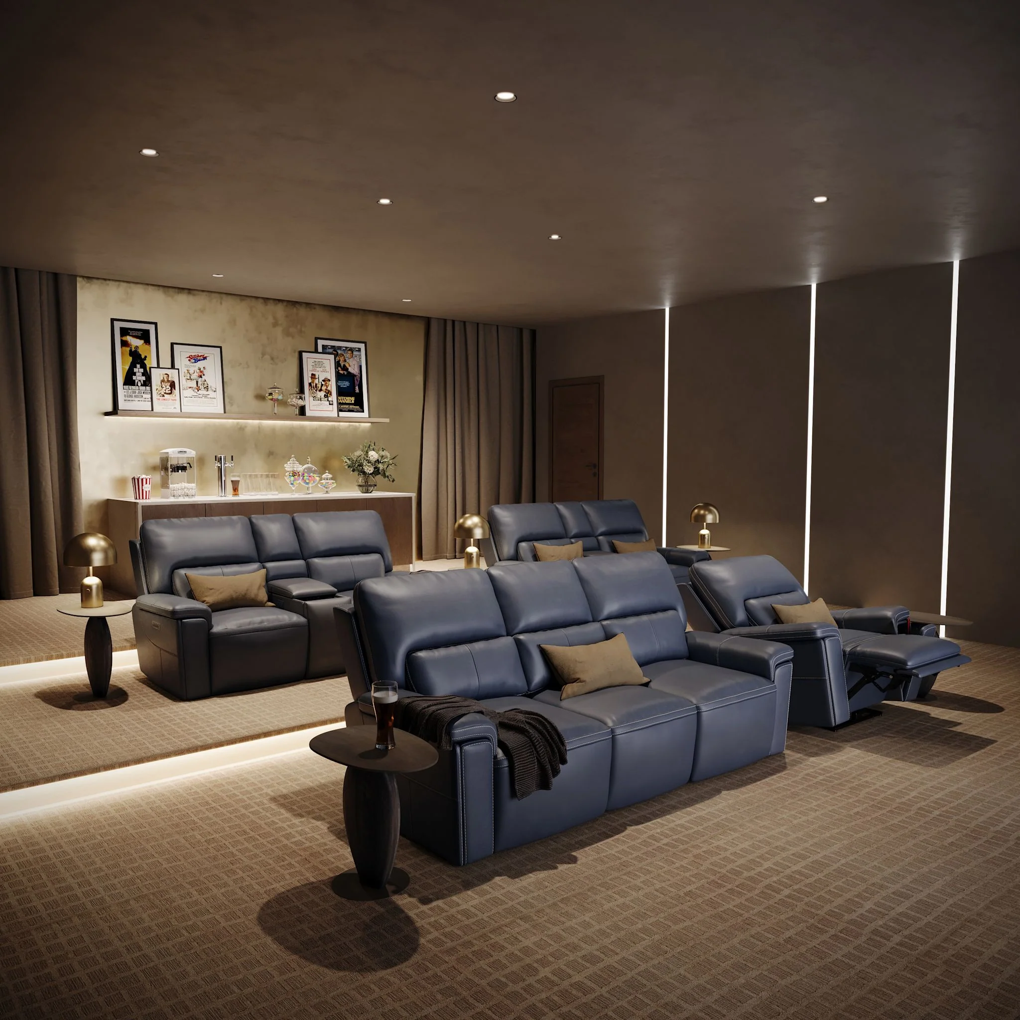 Edward Power Recliner - Sorrento Ocean - Image 9