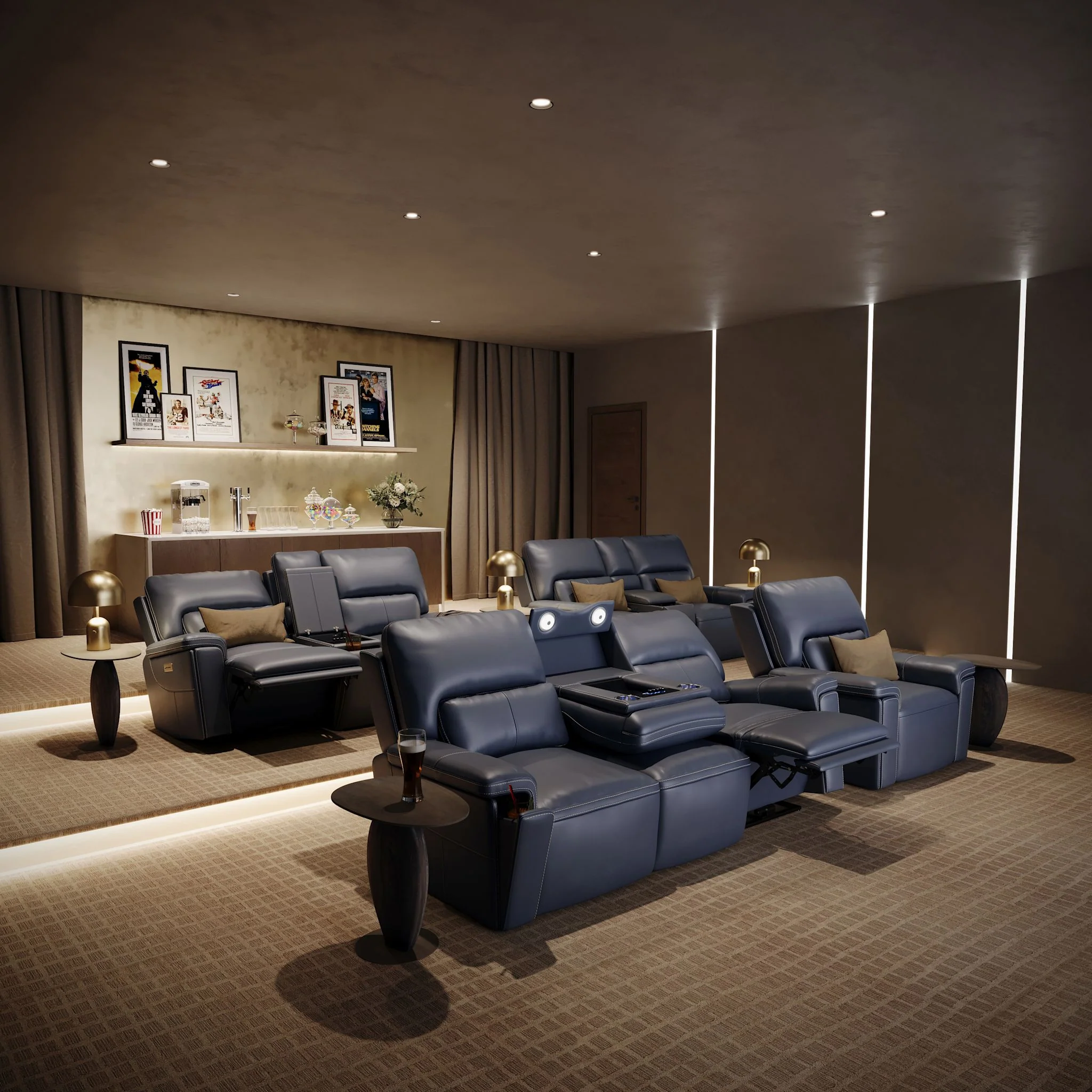 Edward Power Recliner with Immersive Audio - Sorrento Ocean - Image 9