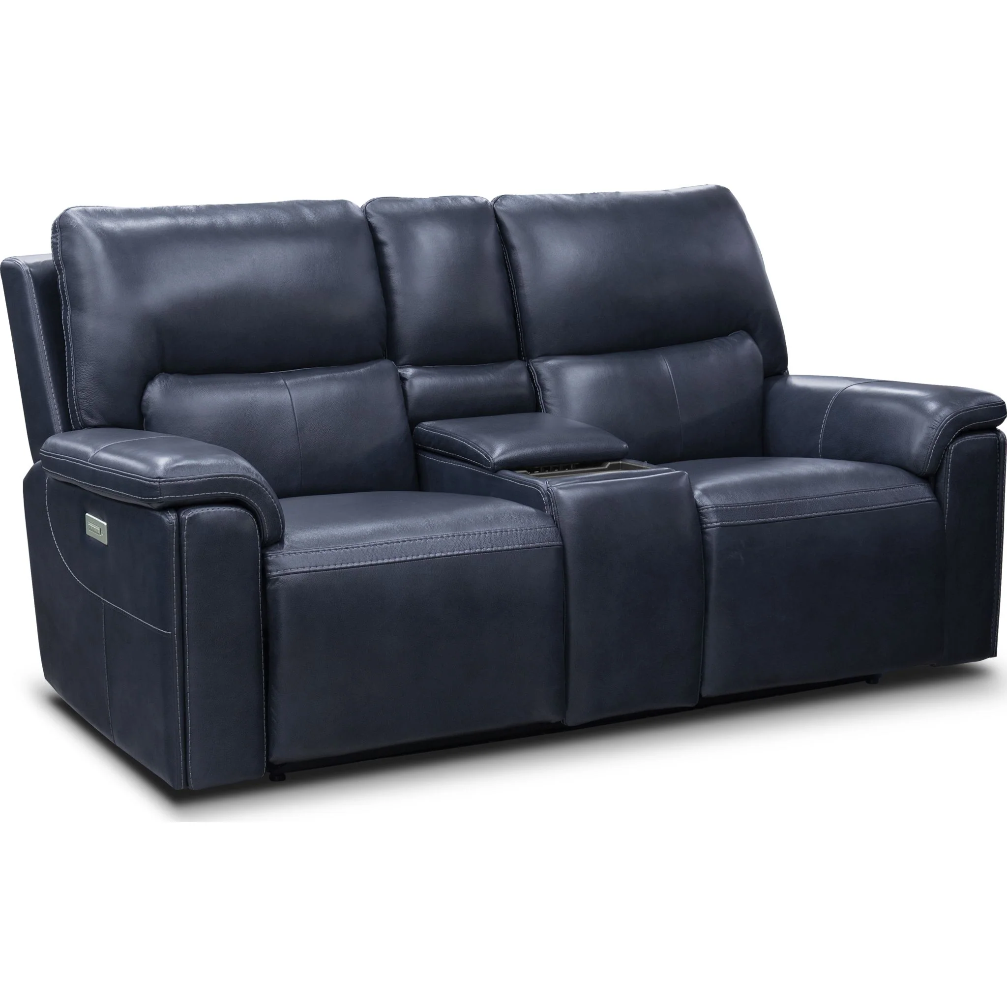 Edward Power Reclining Loveseat - Sorrento Ocean - Image 5