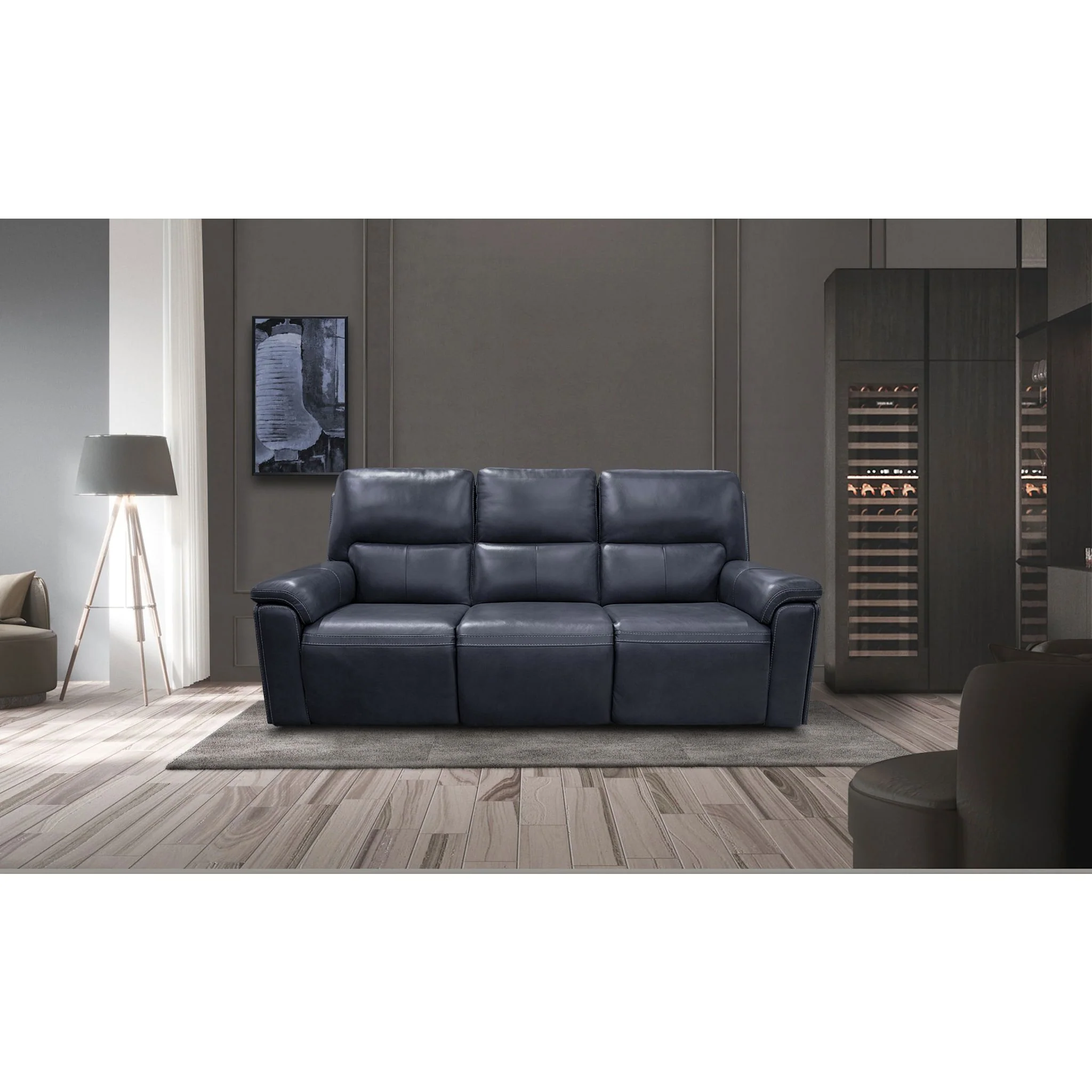 Edward Power Reclining Sofa - Sorrento Ocean - Image 7