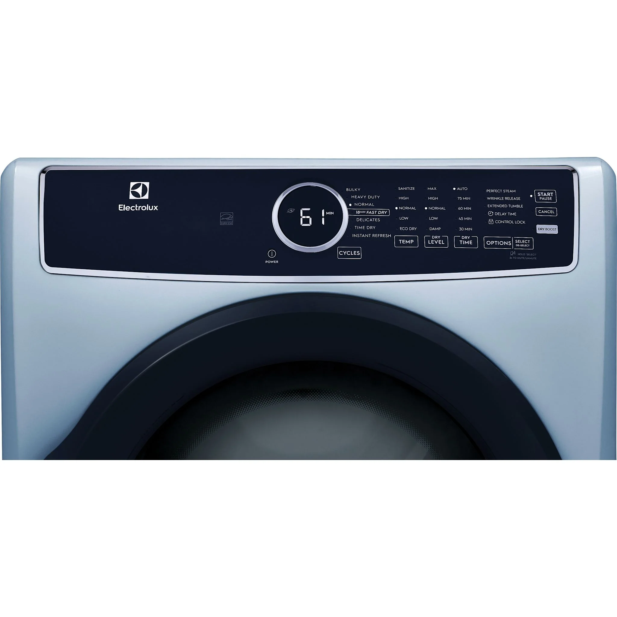 Electrolux Front Load Perfect Steam™ Electric Dryer with Instant Refresh – 8.0 Cu. Ft. - Blue ( ELFE743CAG ) - Image 4
