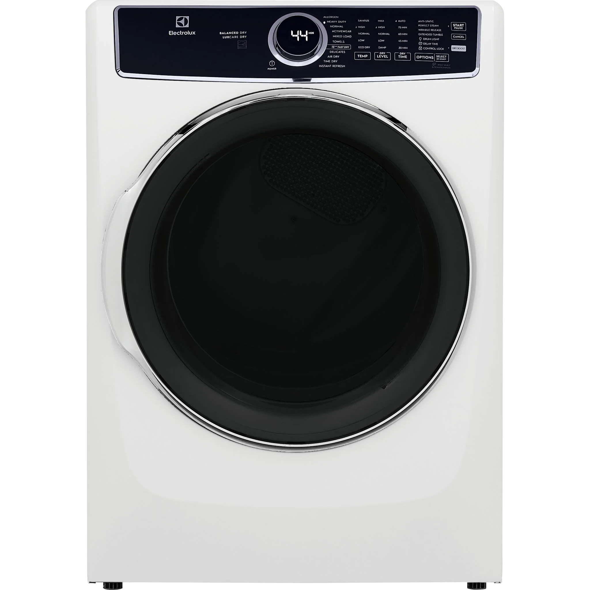 Electrolux Front Load Perfect Steam™ Electric Dryer with Balanced Dry™ and Instant Refresh – 8.0 Cu. Ft. - White ( ELFE763CAW )