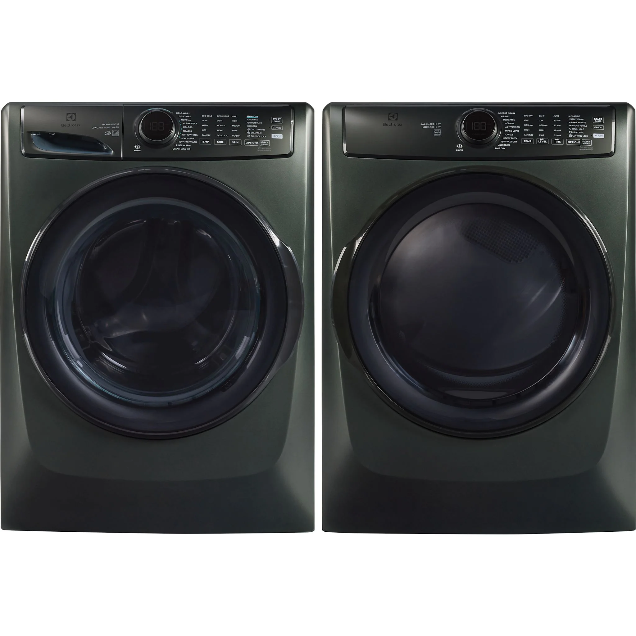 Electrolux Front Load Pair (ELFW7738AA-ELFE773CAA) - Alpine Green