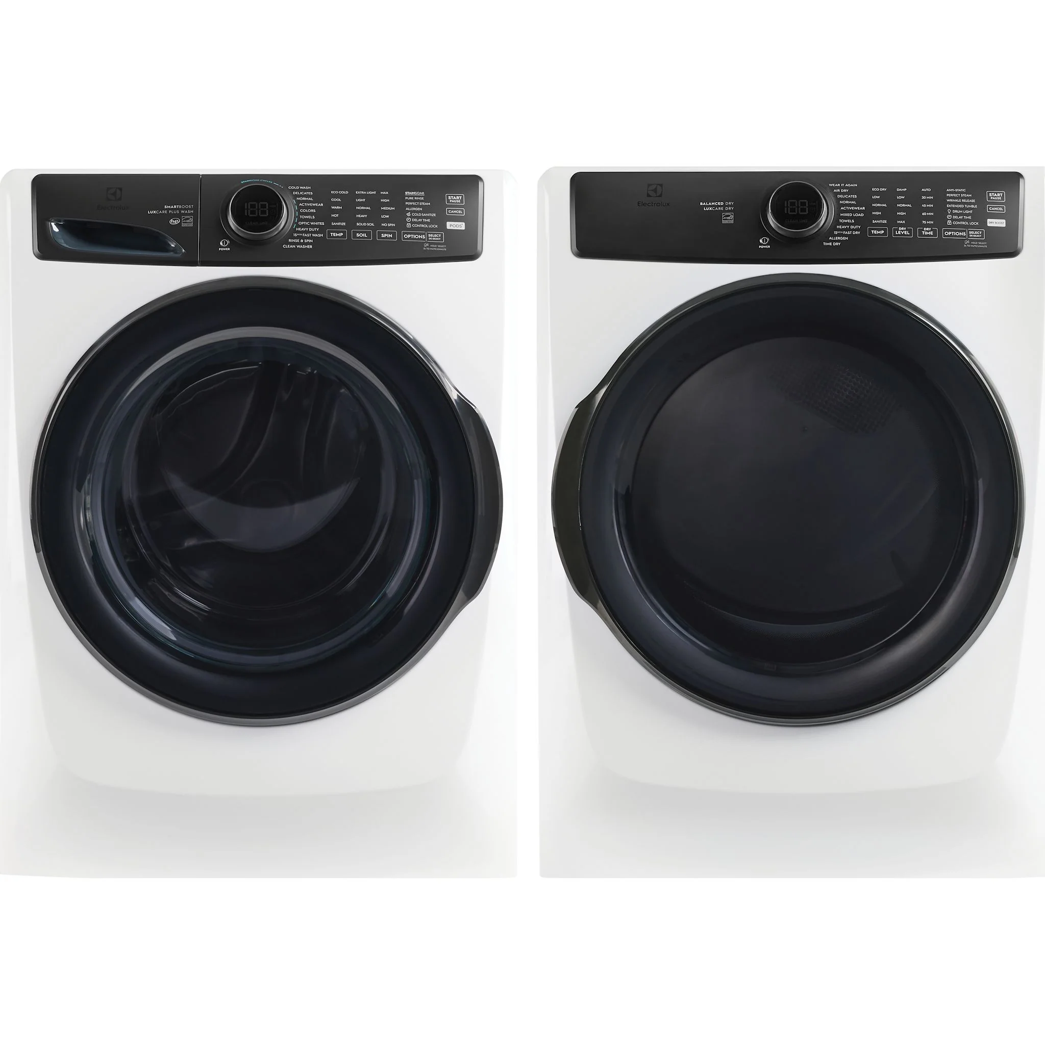 Electrolux Front Load Pair (ELFW7738AW-ELFG7738AW) - White