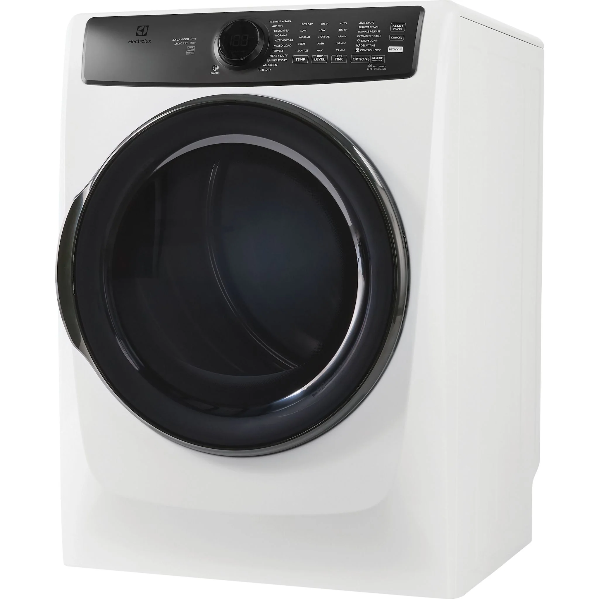 Electrolux Front Load Perfect Steam™ Gas Dryer with LuxCare® Dry and Instant Refresh – 8.0 Cu. Ft. - White (ELFG7738MW) - Image 2