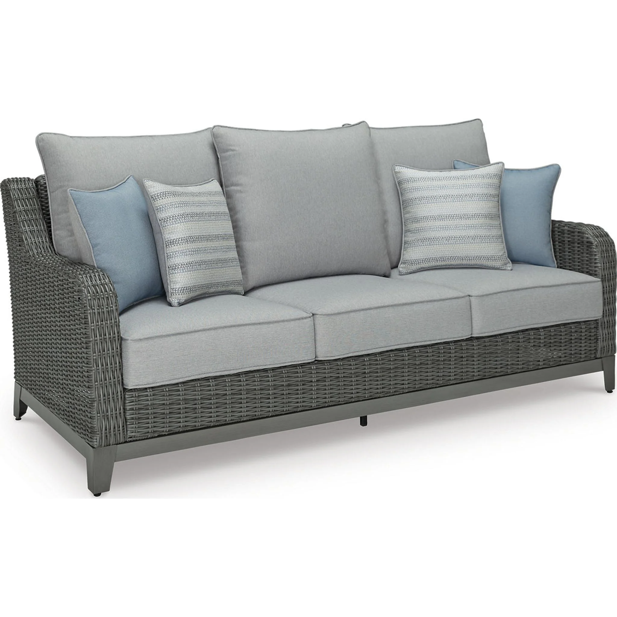 Elite Park 3 Piece Outdoor Seating - Gray - Image 7