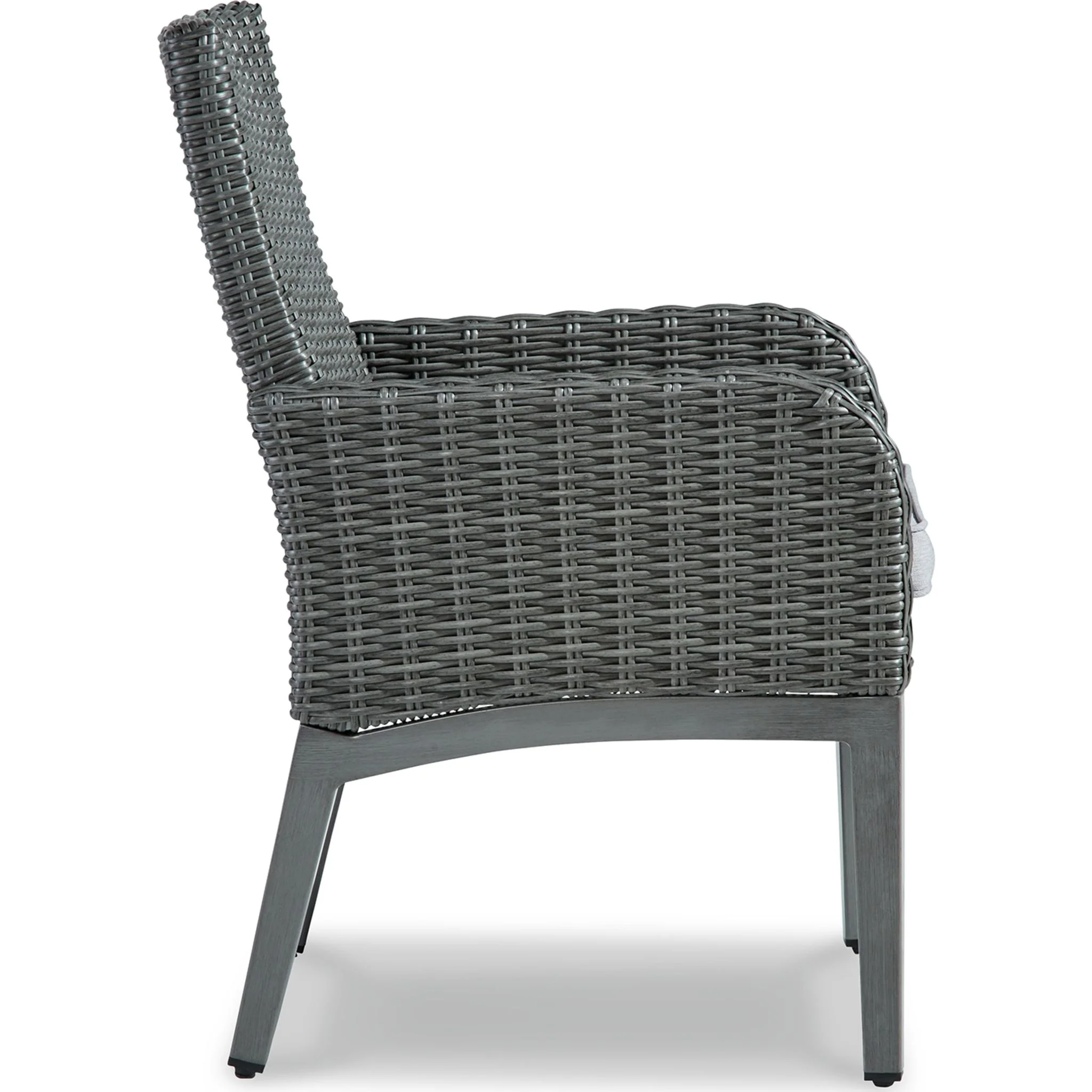 Elite Park Outdoor Arm Chair with Cushion (set of 2) - Gray - Image 5