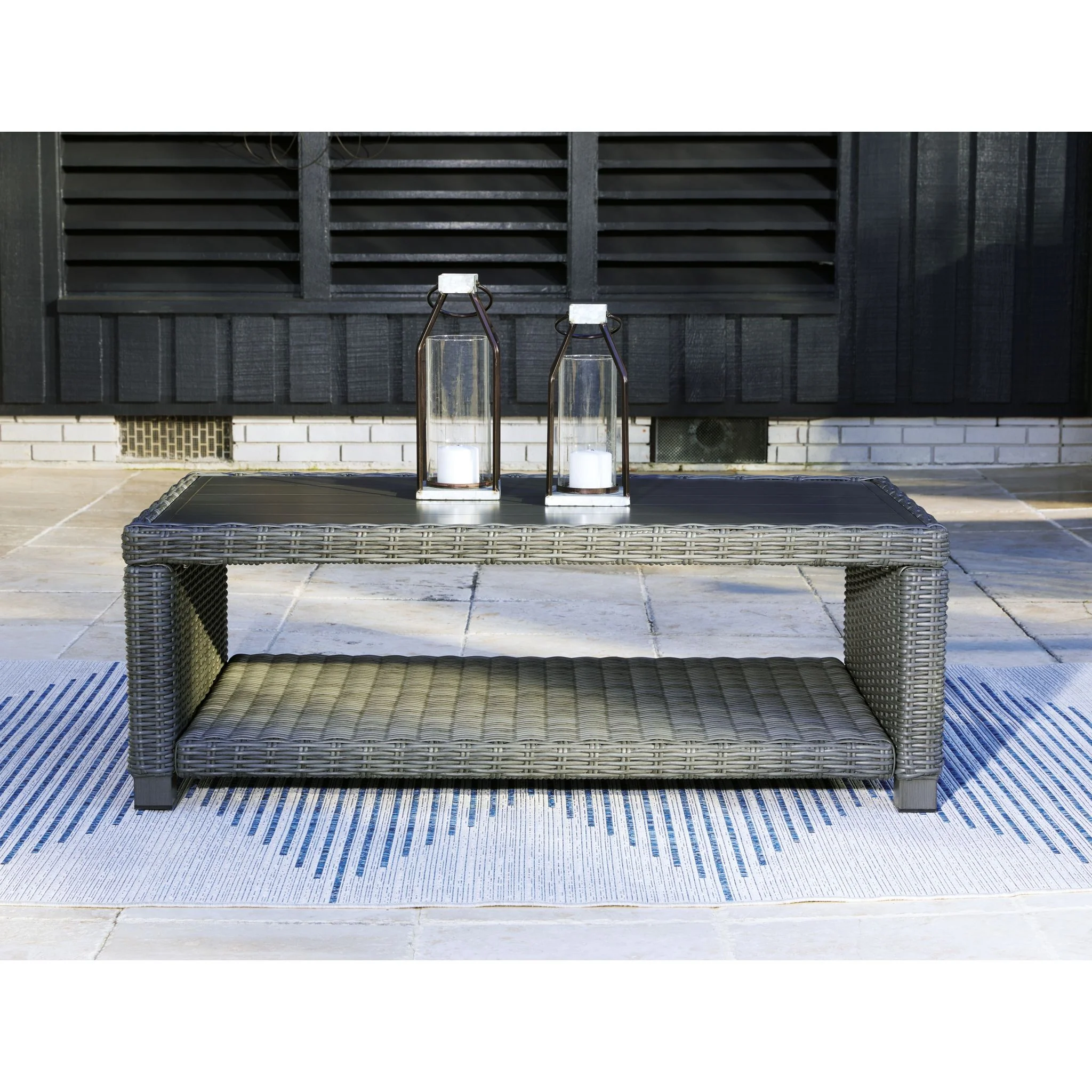 Elite Park Outdoor Coffee Table - Gray - Image 2
